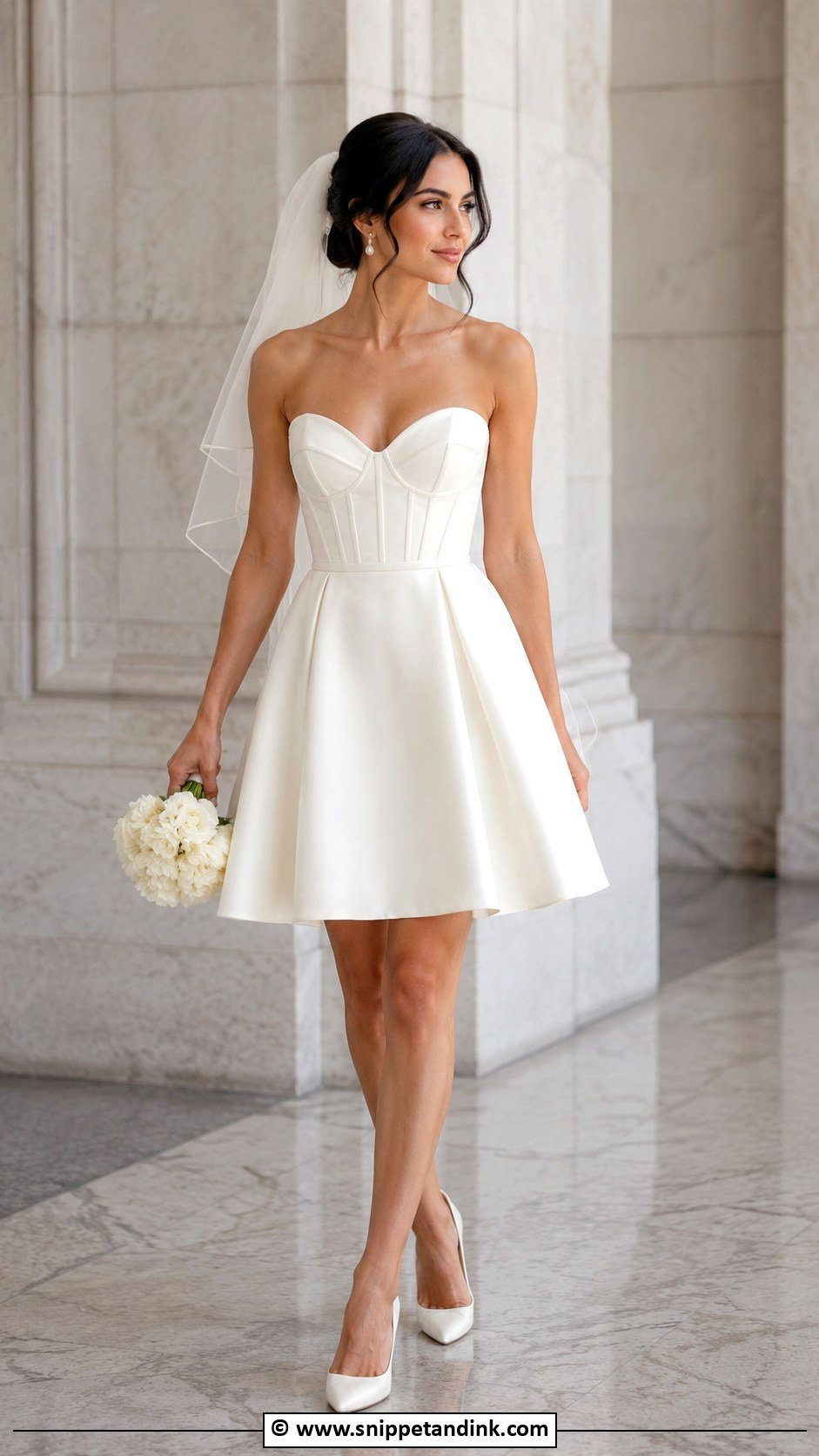 Short Skirt Wedding Dress - Snippet and Ink - 30 2 Piece Wedding Dress Ideas