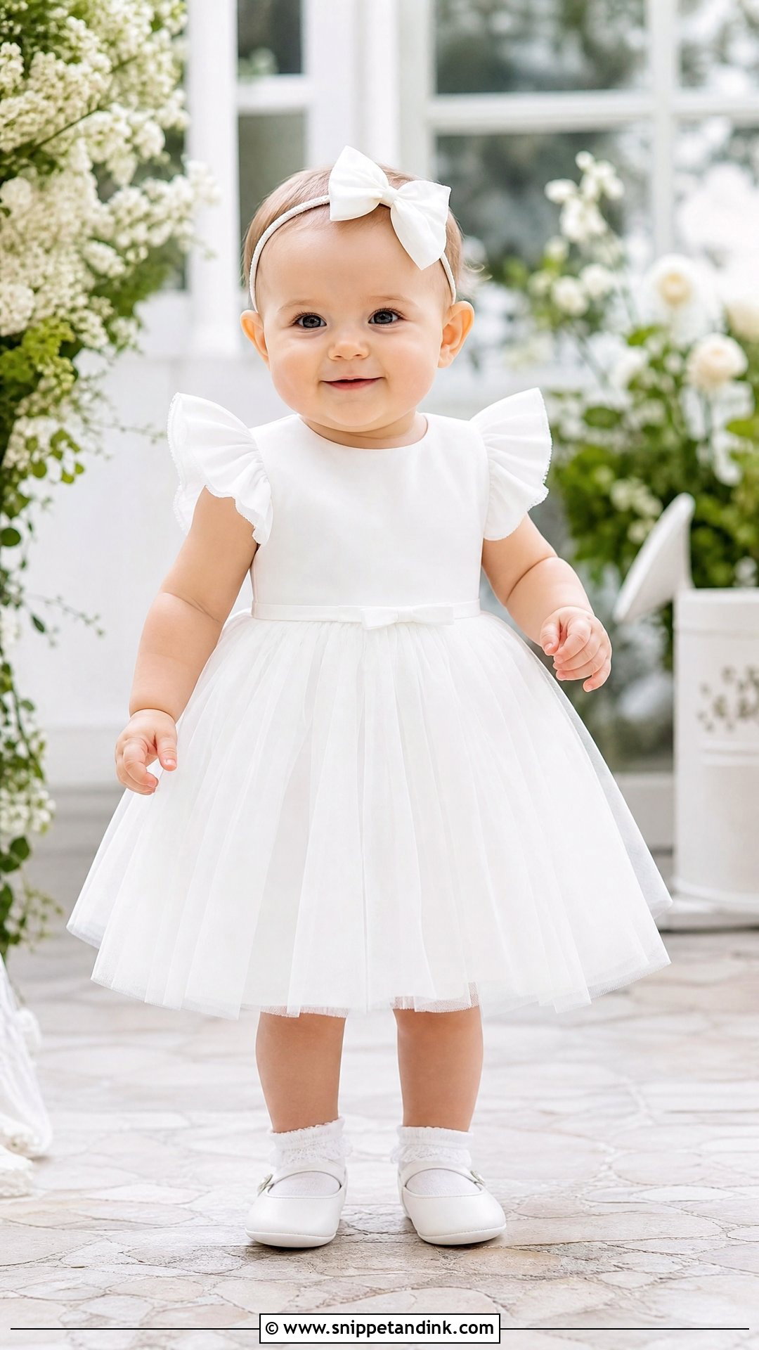 Short Sleeve Baby Wedding Dress - Snippet and Ink - 25 Baby Wedding Dress Ideas