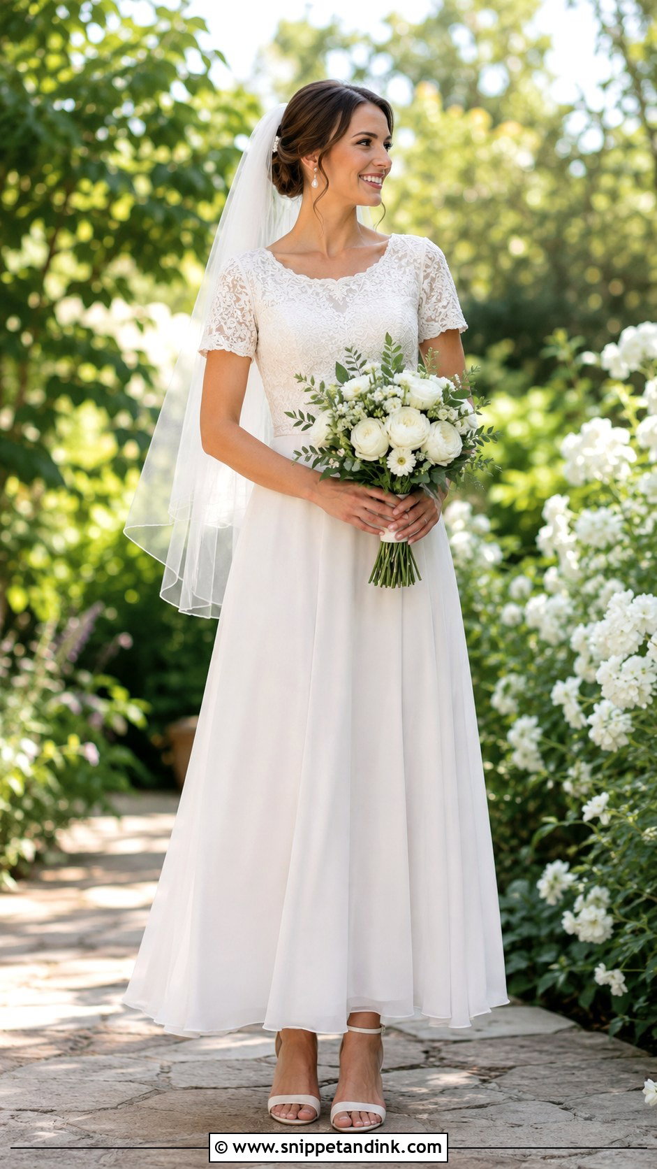 Short Sleeve Christian Wedding Dress - Snippet and Ink - 20 Christian Gowns Wedding Dresses