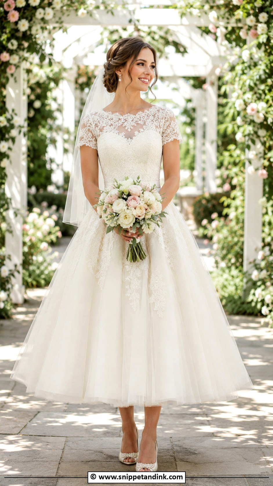 Short Sleeve Princess Wedding Dress - Snippet and Ink - 35 Princess Wedding Dresses