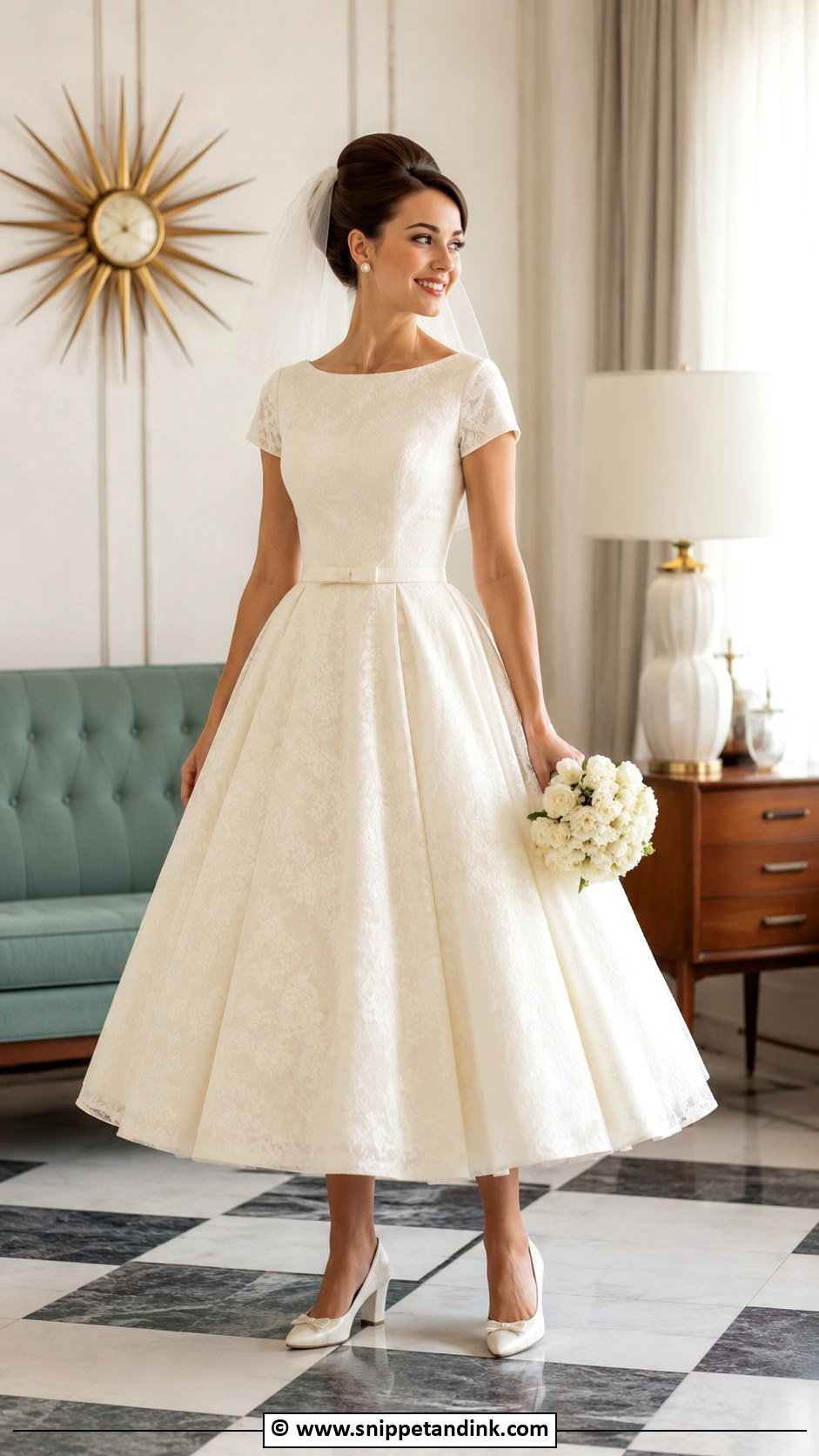Short Sleeve Vintage Wedding Dress - Snippet and Ink - 30 Short Sleeve Wedding Dress Ideas