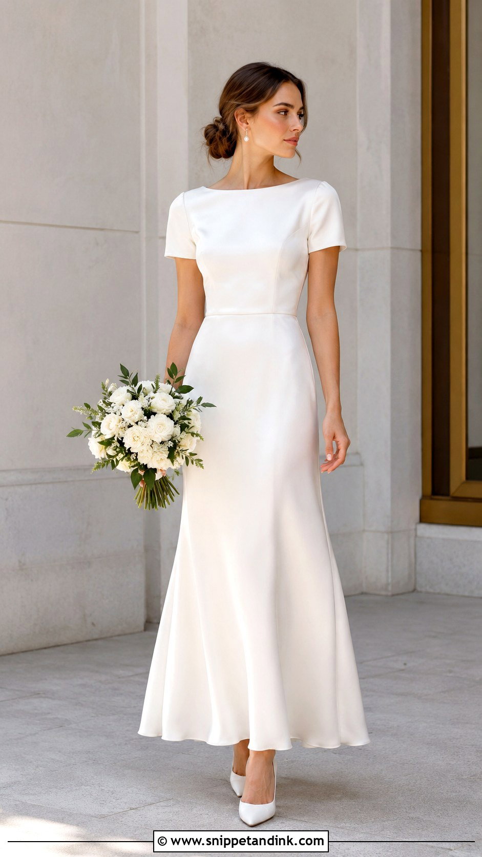 Short Sleeve Wedding Dress - Snippet and Ink - 30 Wedding Dresses Sleeves