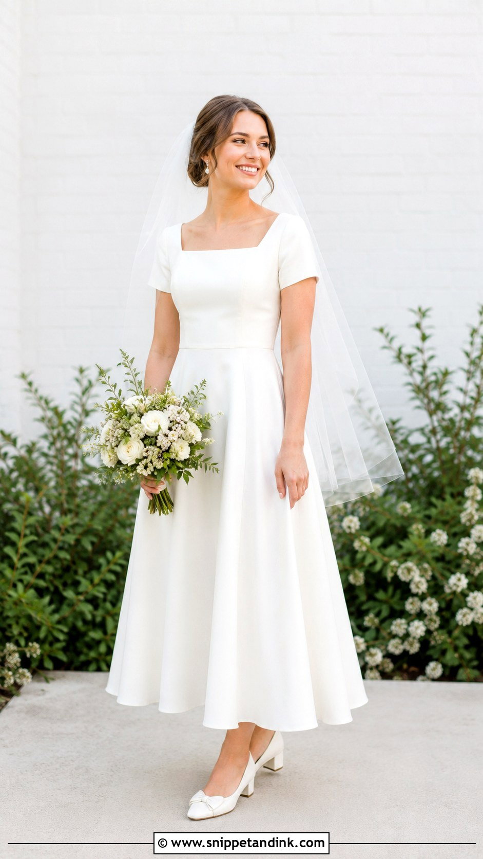 Short Sleeve Wedding Dress - Snippet and Ink - 25 Simple Classic Wedding Dress Ideas
