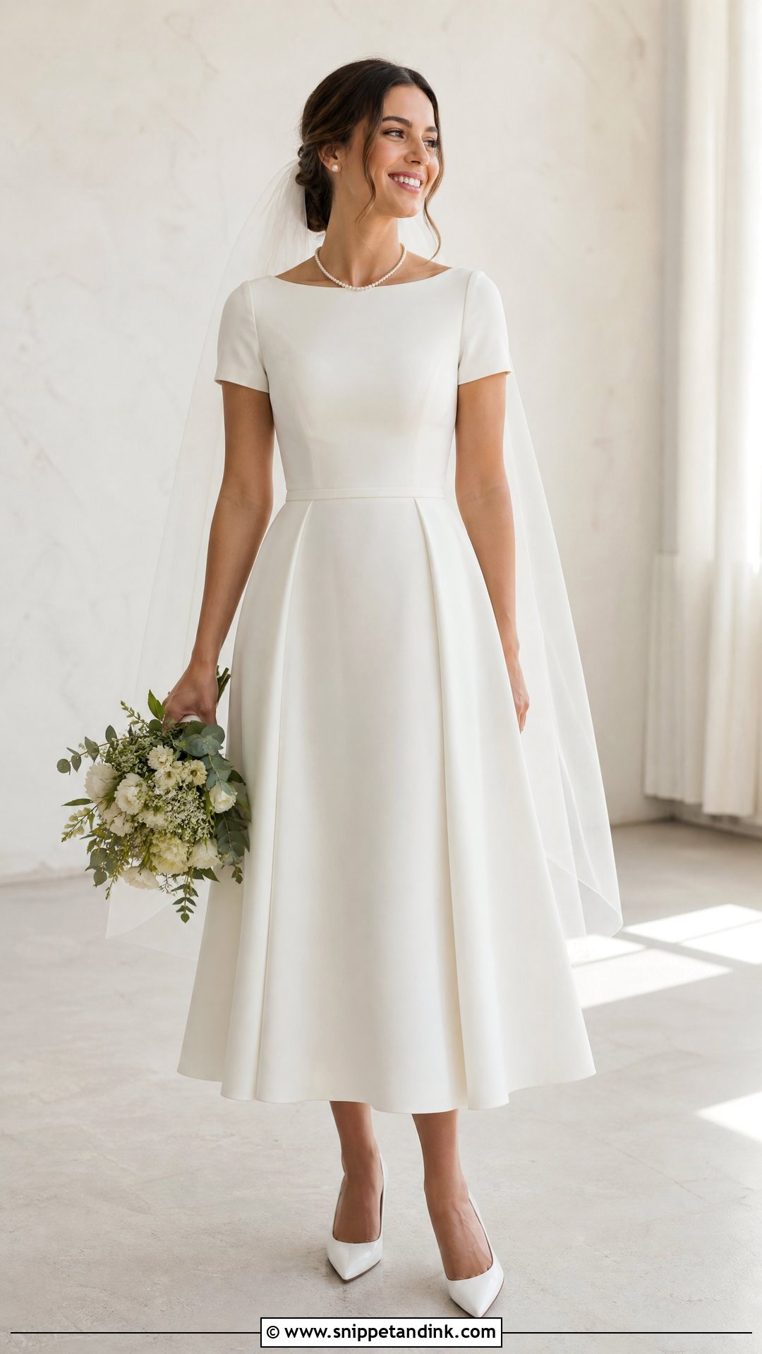 Short Sleeve Wedding Dress - Snippet and Ink - 25 Timeless Wedding Dresses with Sleeves