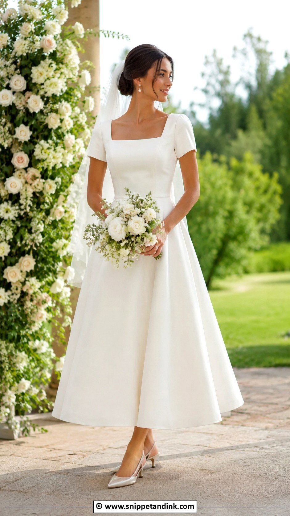 Short Sleeve Wedding Dress - Snippet and Ink - 30 Wedding Dress 2025 Ideas