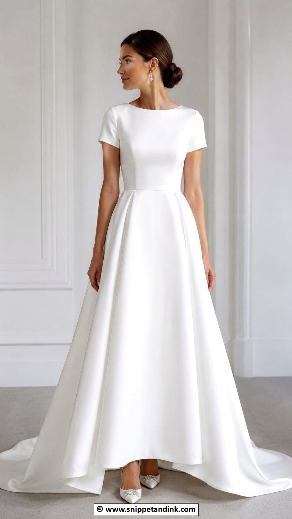 Short Sleeve Wedding Dress - Snippet and Ink - 35 Wedding Dresses with Sleeves