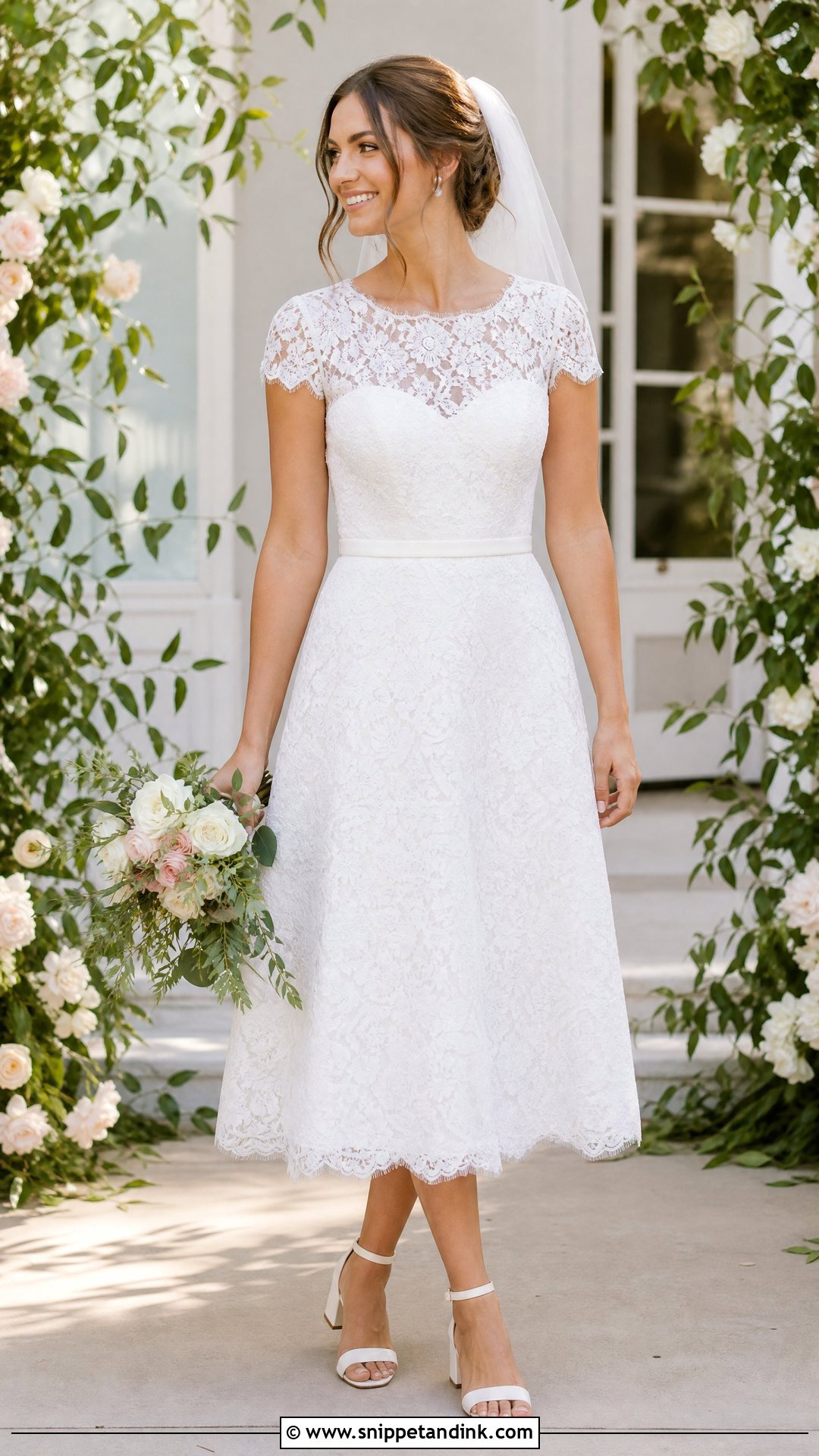 Short Sleeve Wedding Dress - Snippet and Ink - 25 Different Wedding Dresses
