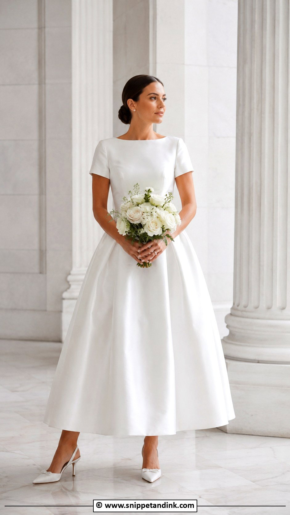 Short Sleeve Wedding Gown - Snippet and Ink - 30 Wedding Gowns with Sleeves