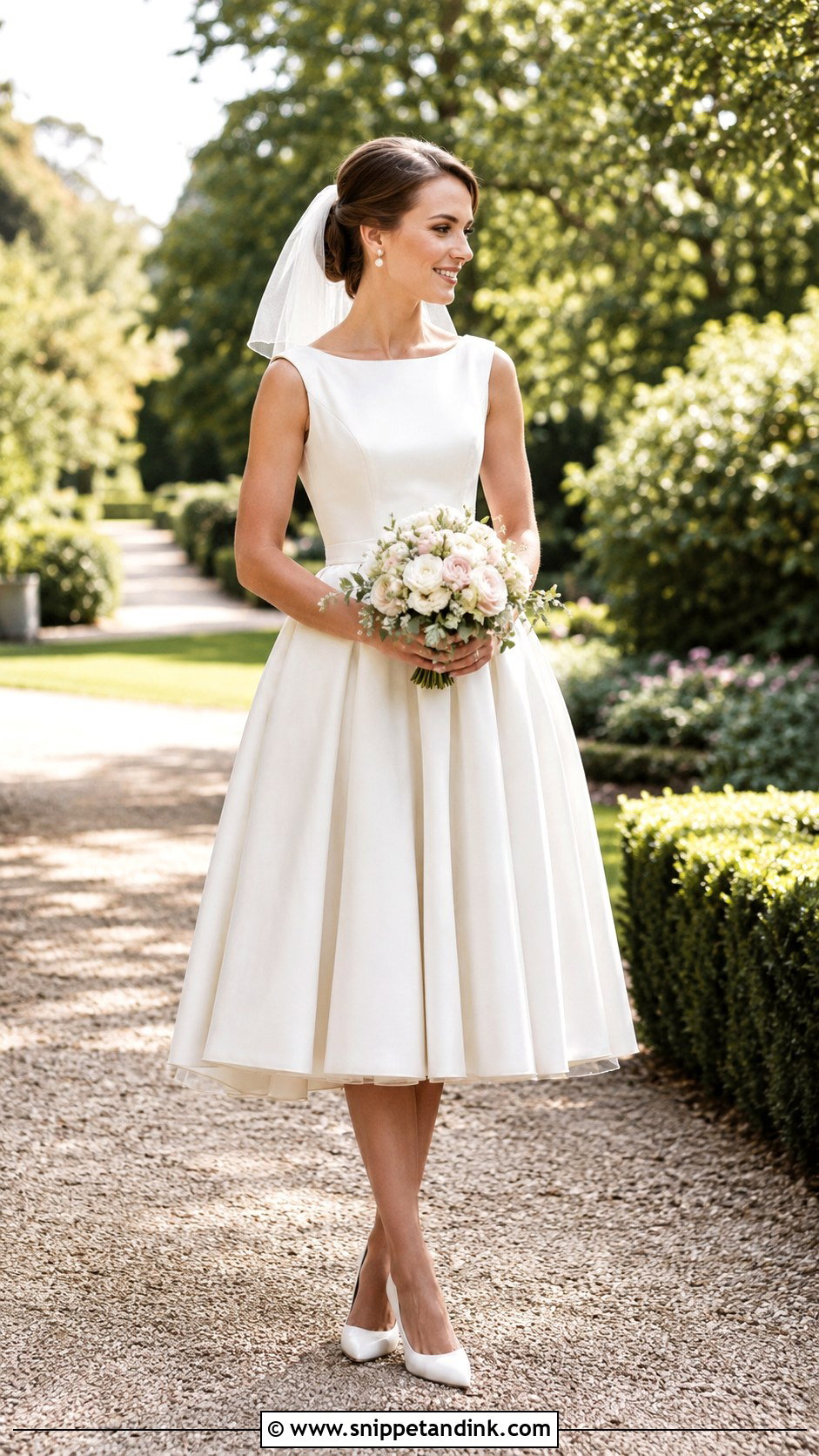 Short Tea Length Bridal Dress - Snippet and Ink - 25 Short Bridal Dresses
