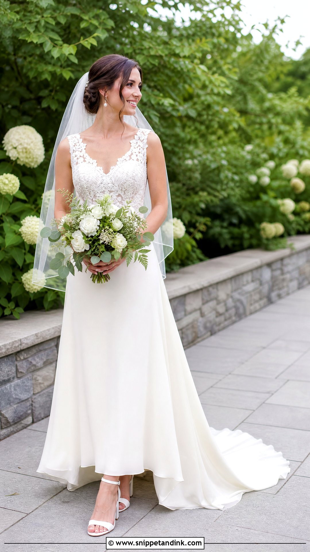 Short Train Garden Wedding Gown - Snippet and Ink - 25 Garden Wedding Gown Ideas