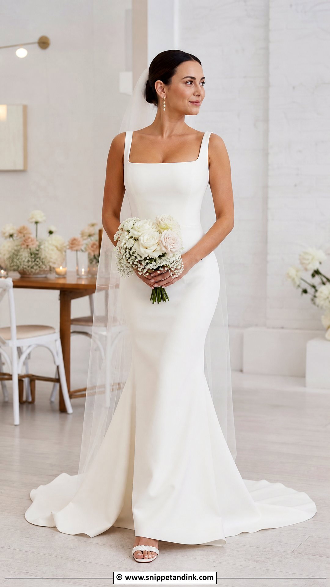Short Train Mermaid Wedding Dress - Snippet and Ink - 35 Mermaid Wedding Dress Ideas