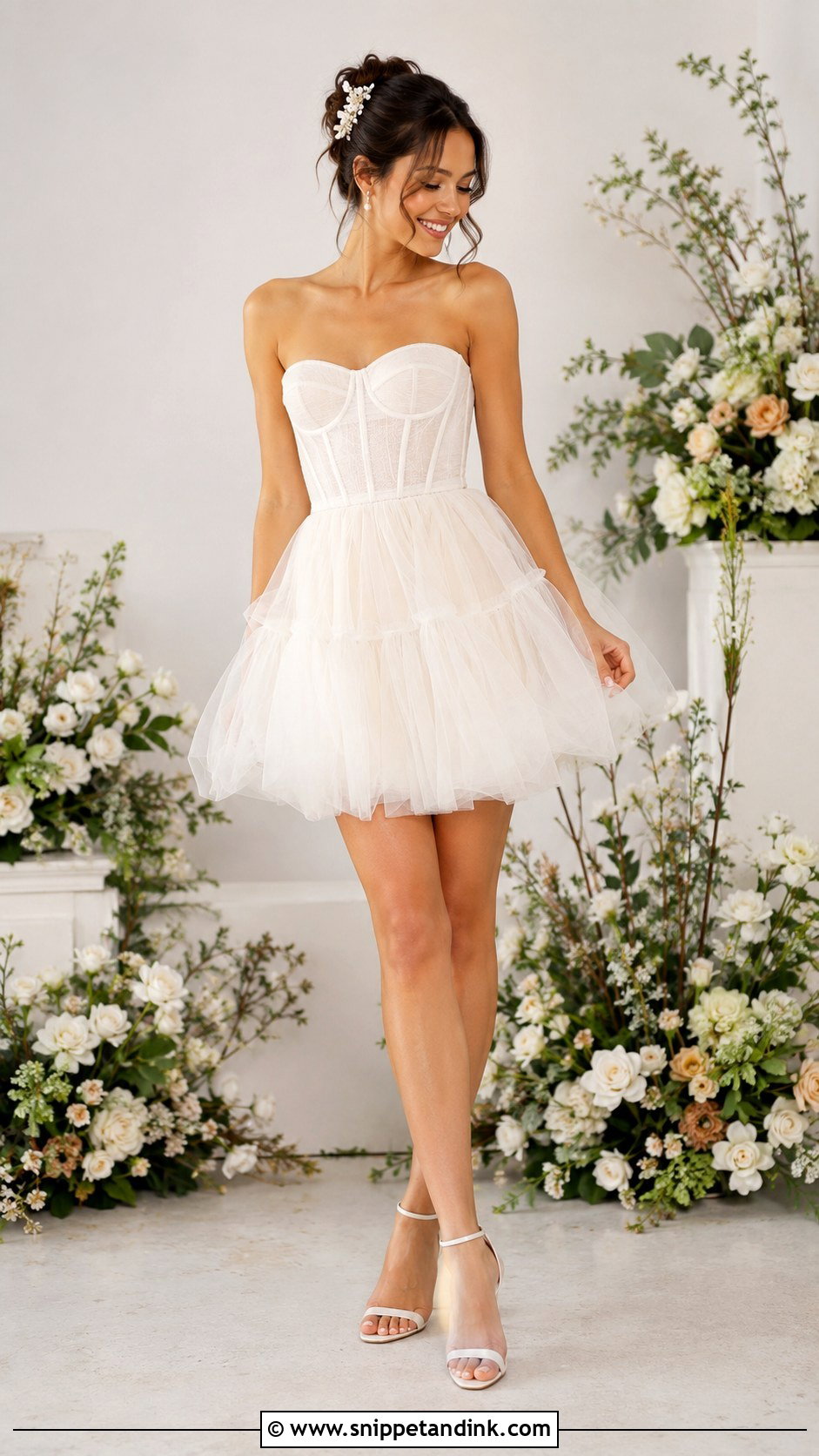 Short Tulle Bridal Dress - Snippet and Ink - 25 Short Bridal Dresses