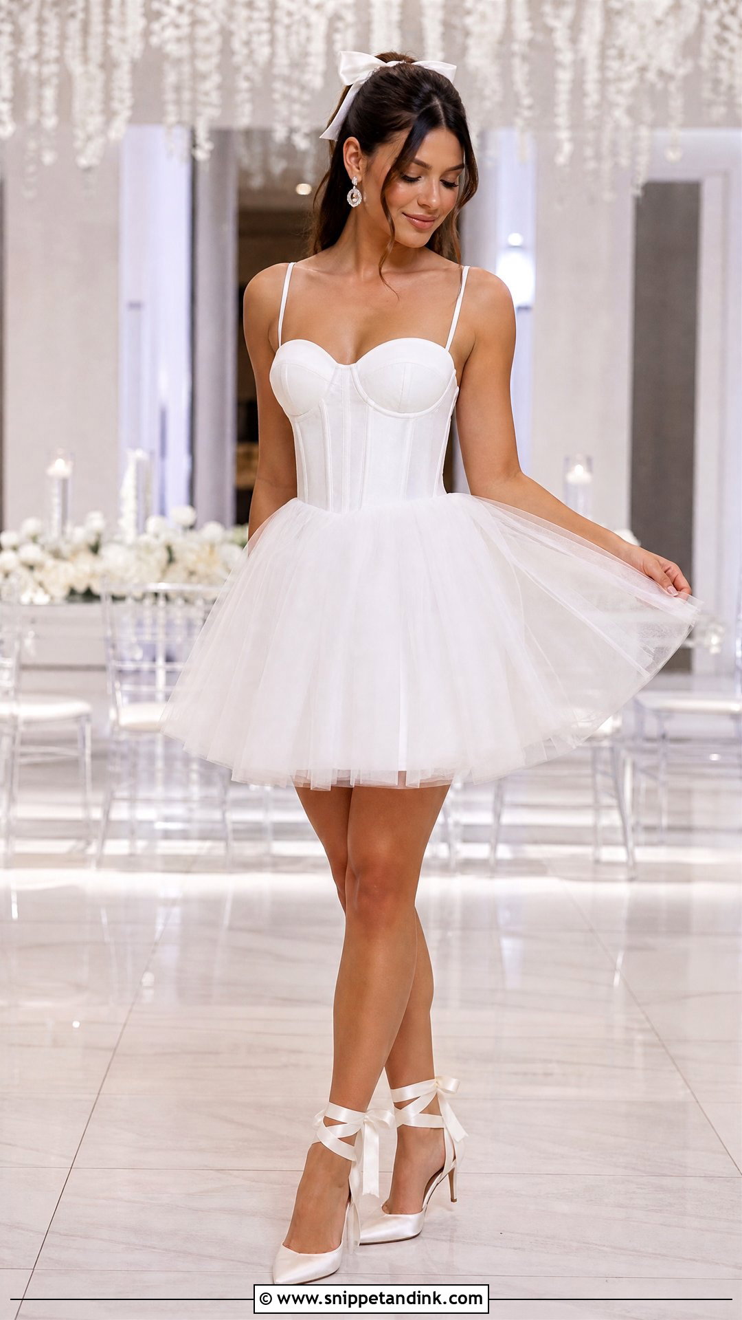 Short Tulle Dress Wedding Night Outfit - Snippet and Ink - 25 Wedding Night Outfit Brides Ideas