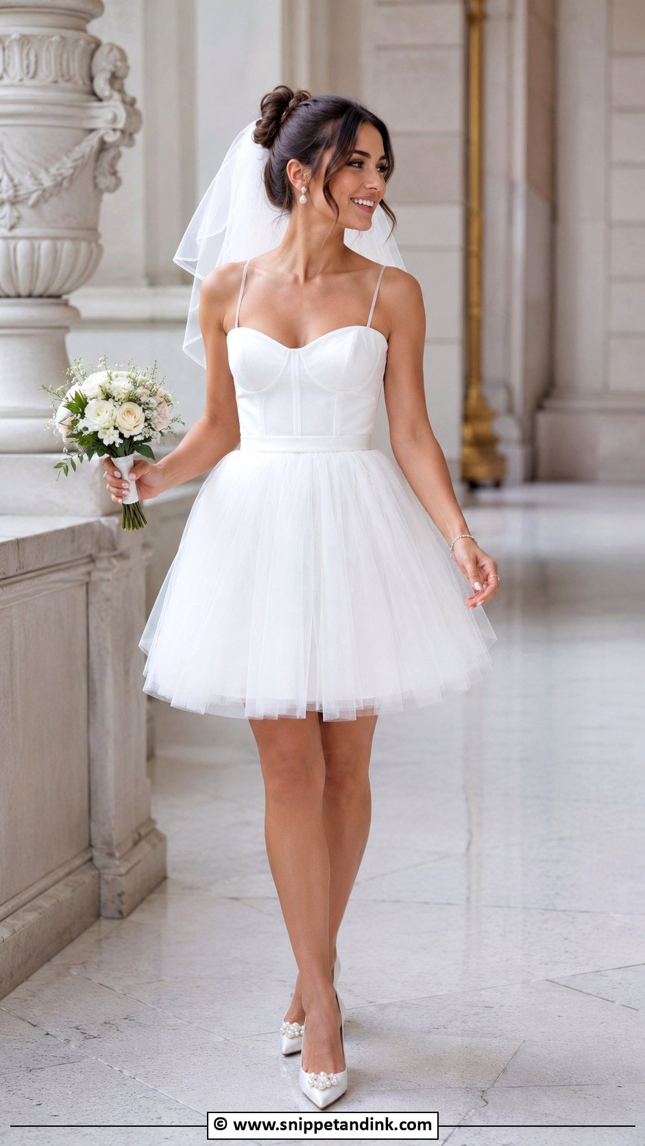 Short Tulle Wedding Dress - Snippet and Ink - 30 Tulle Wedding Dress Ideas