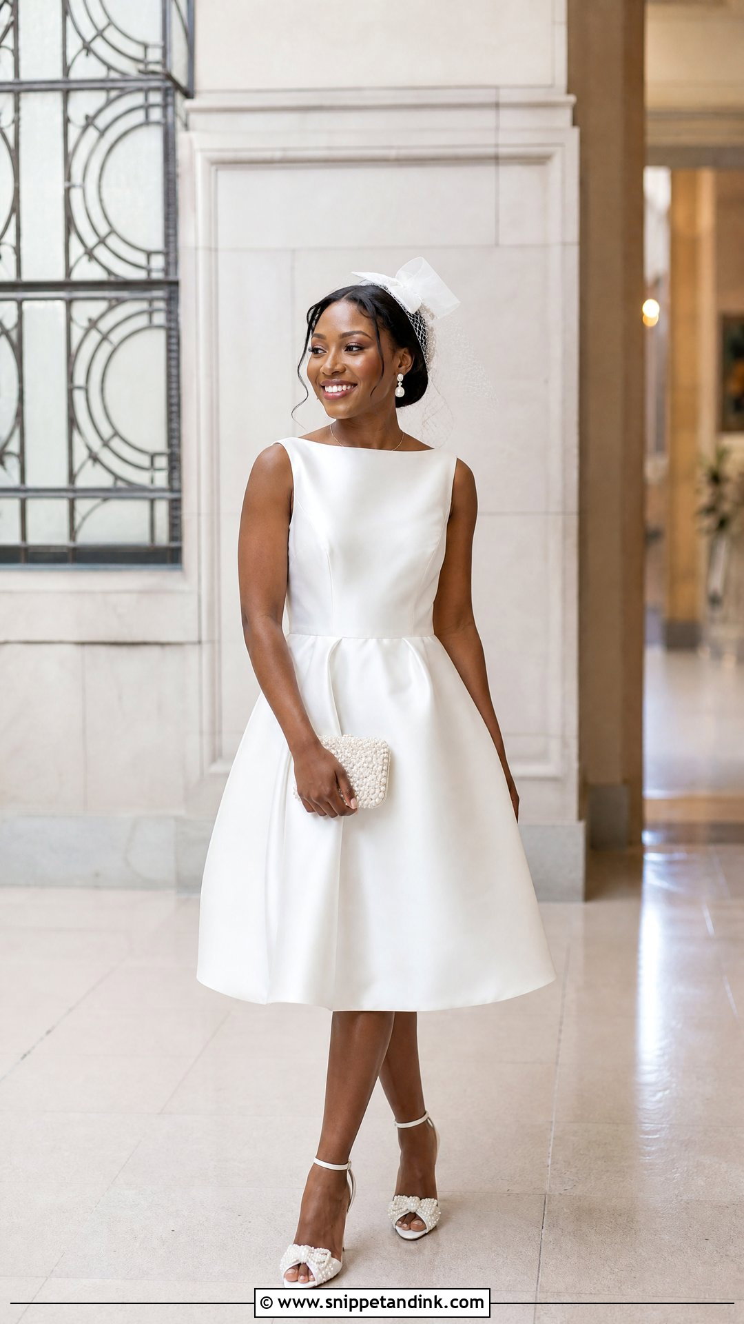 Short Wedding Dress - Snippet and Ink - 25 Black People Wedding Dresses