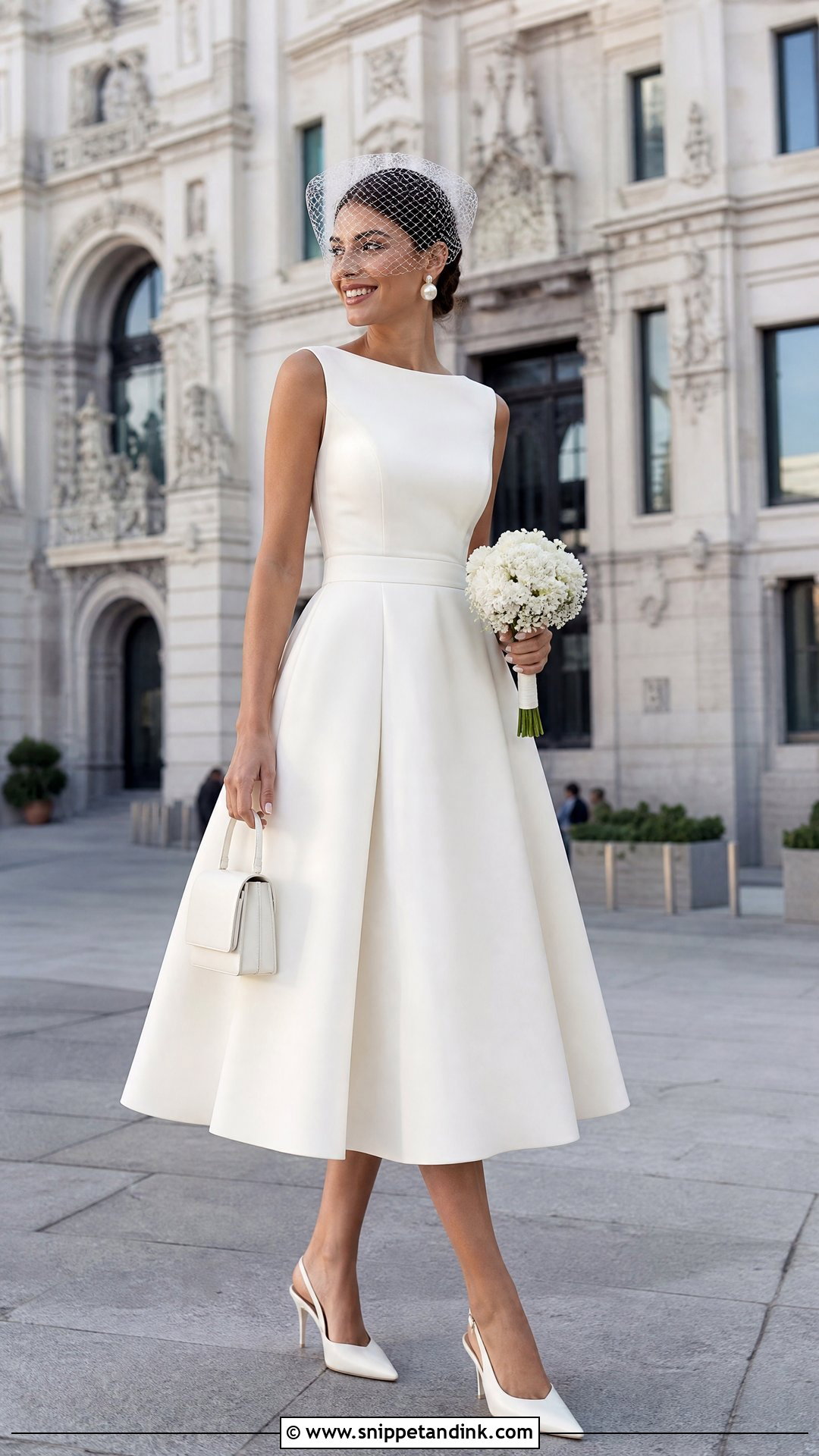 Short Wedding Dress For Madrid City Hall - Snippet and Ink - 20 Spain Wedding Dress Ideas