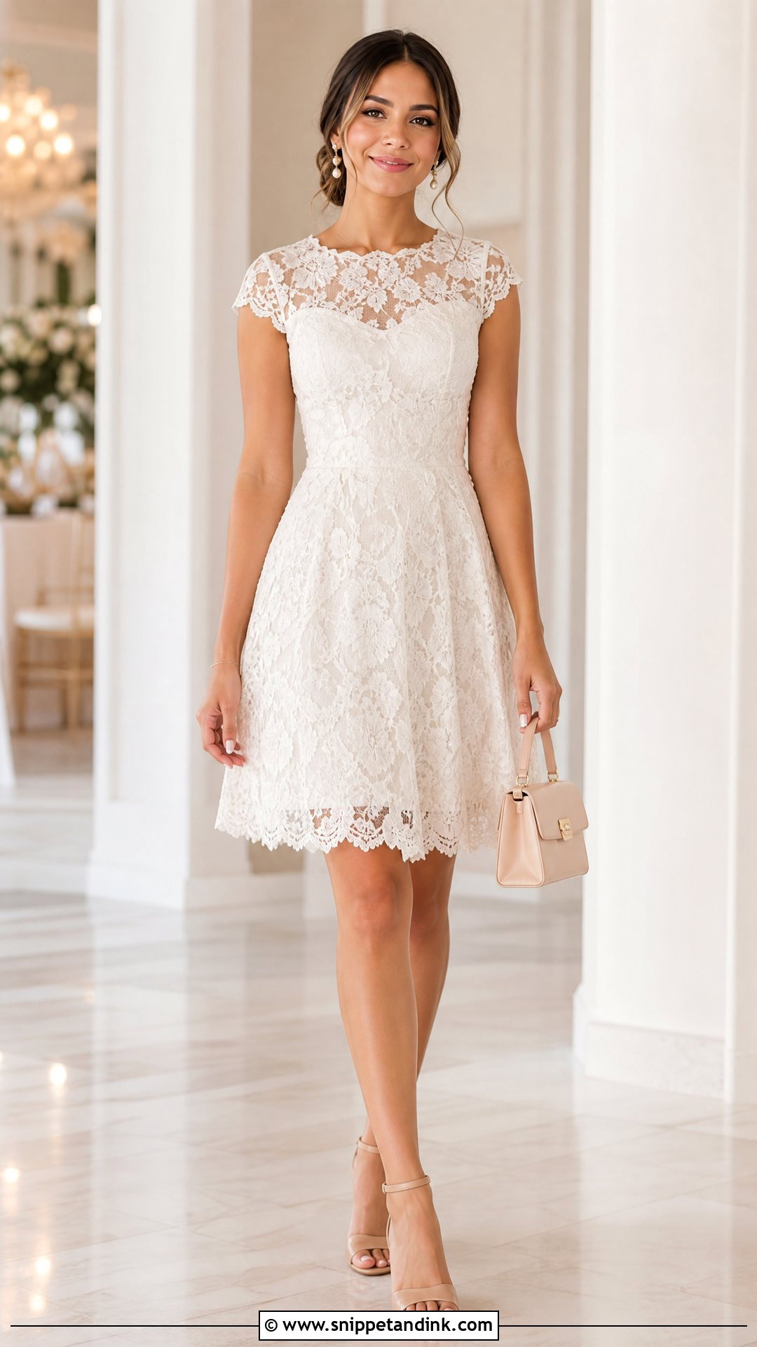 Short Wedding Dress With Block Heels - Snippet and Ink - 20 Upcycle Wedding Dress Ideas