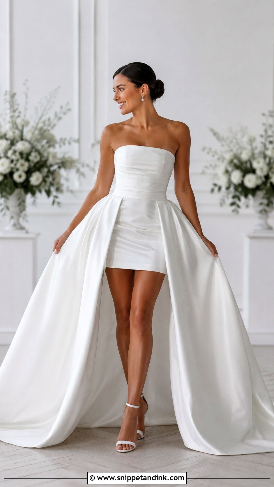 Short Wedding Dress With Detachable Ball Gown Skirt - Snippet and Ink - 25 Two in One Wedding Dress Ideas