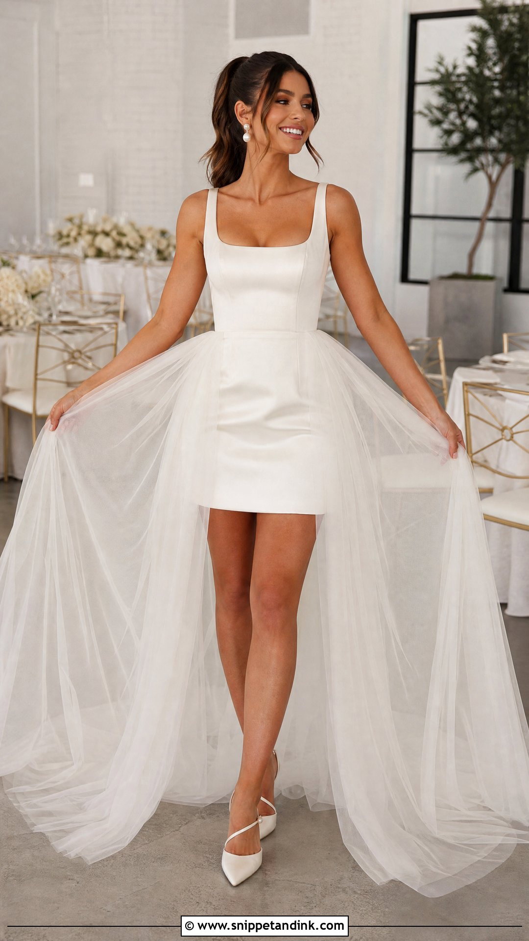 Short Wedding Dress With Detachable Wings - Snippet and Ink - 20 Wedding Dress Wings Ideas