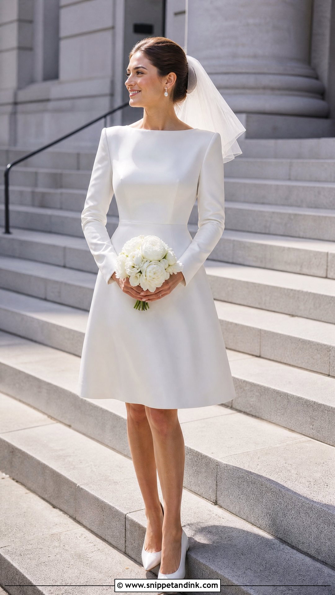 Short Wedding Dress With Long Sleeves - Snippet and Ink - 20 Simple Elegant Wedding Dress with Sleeves