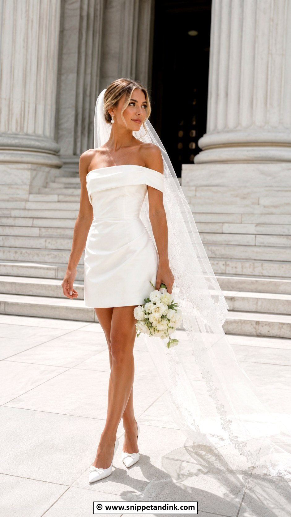 Short Wedding Dress With Veil - Snippet and Ink - 25 Eclectic Wedding Dress Ideas