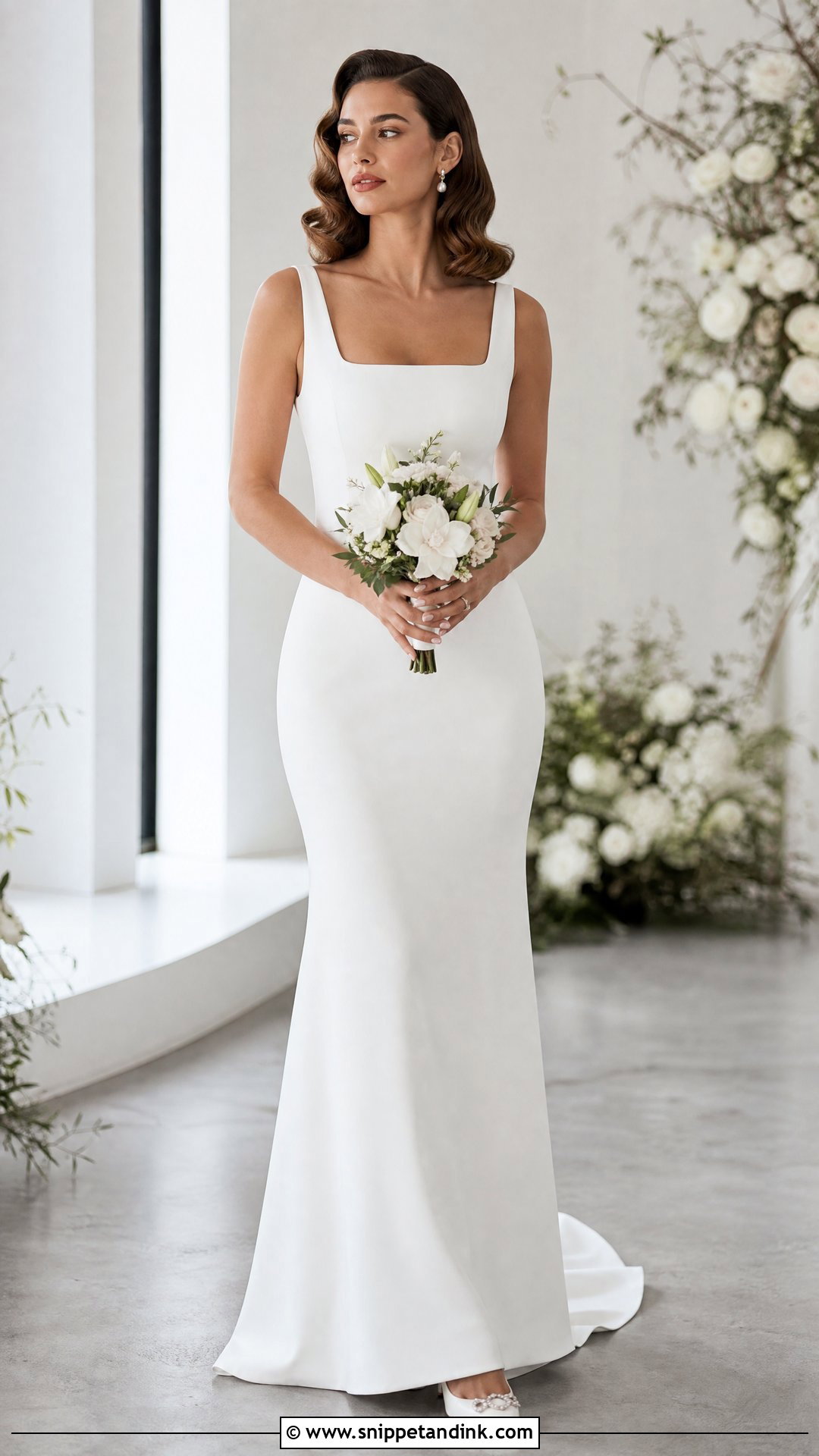 Shoulder Length Old Hollywood Waves - Snippet and Ink - 20 Old Hollywood Waves Wedding Ideas