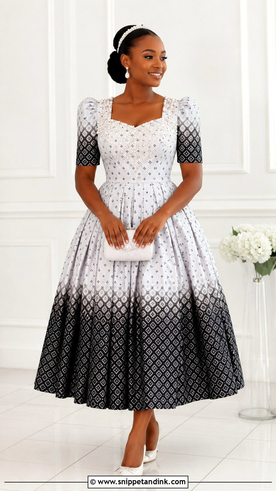 Shweshwe Pleated Wedding Dress - Snippet and Ink - 30 Shweshwe Wedding Dresses