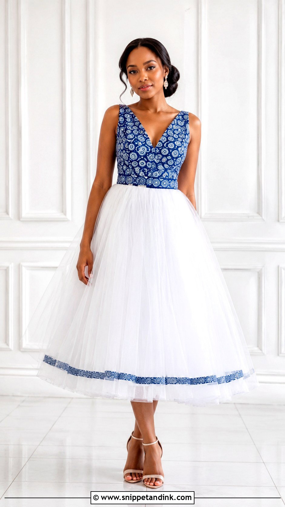 Shweshwe Wedding Dress With Tulle Skirt - Snippet and Ink - 30 Shweshwe Wedding Dresses