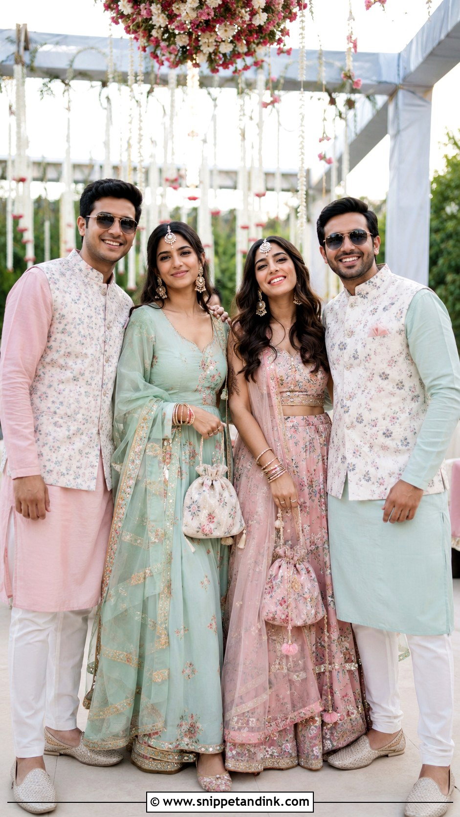 Sibling Indian Wedding Outfits - Snippet and Ink - 25 Indian Wedding Family Matching Outfits