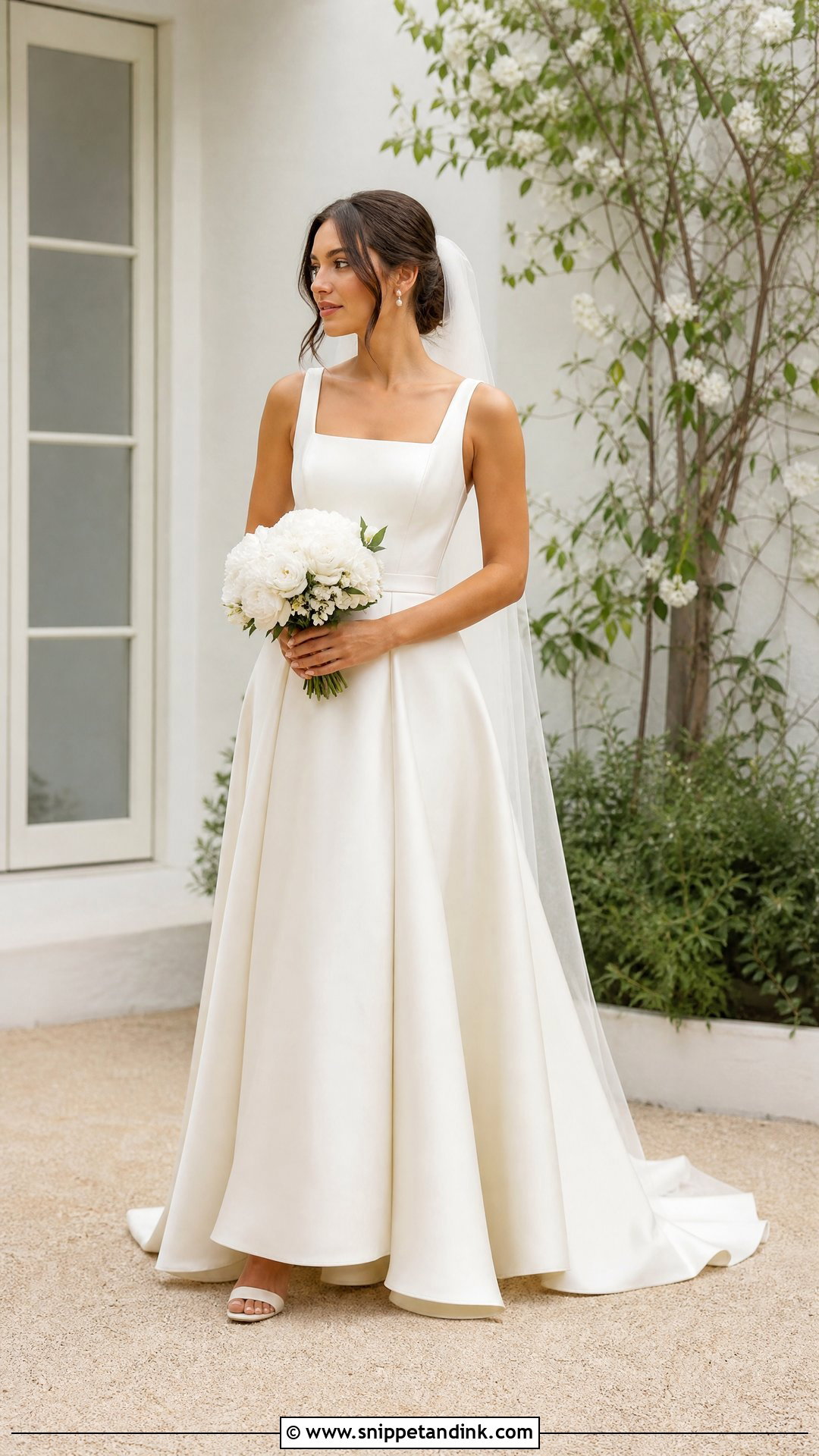 Silk A Line Bridal Dress - Snippet and Ink - 20 Silk Bride Dress Ideas