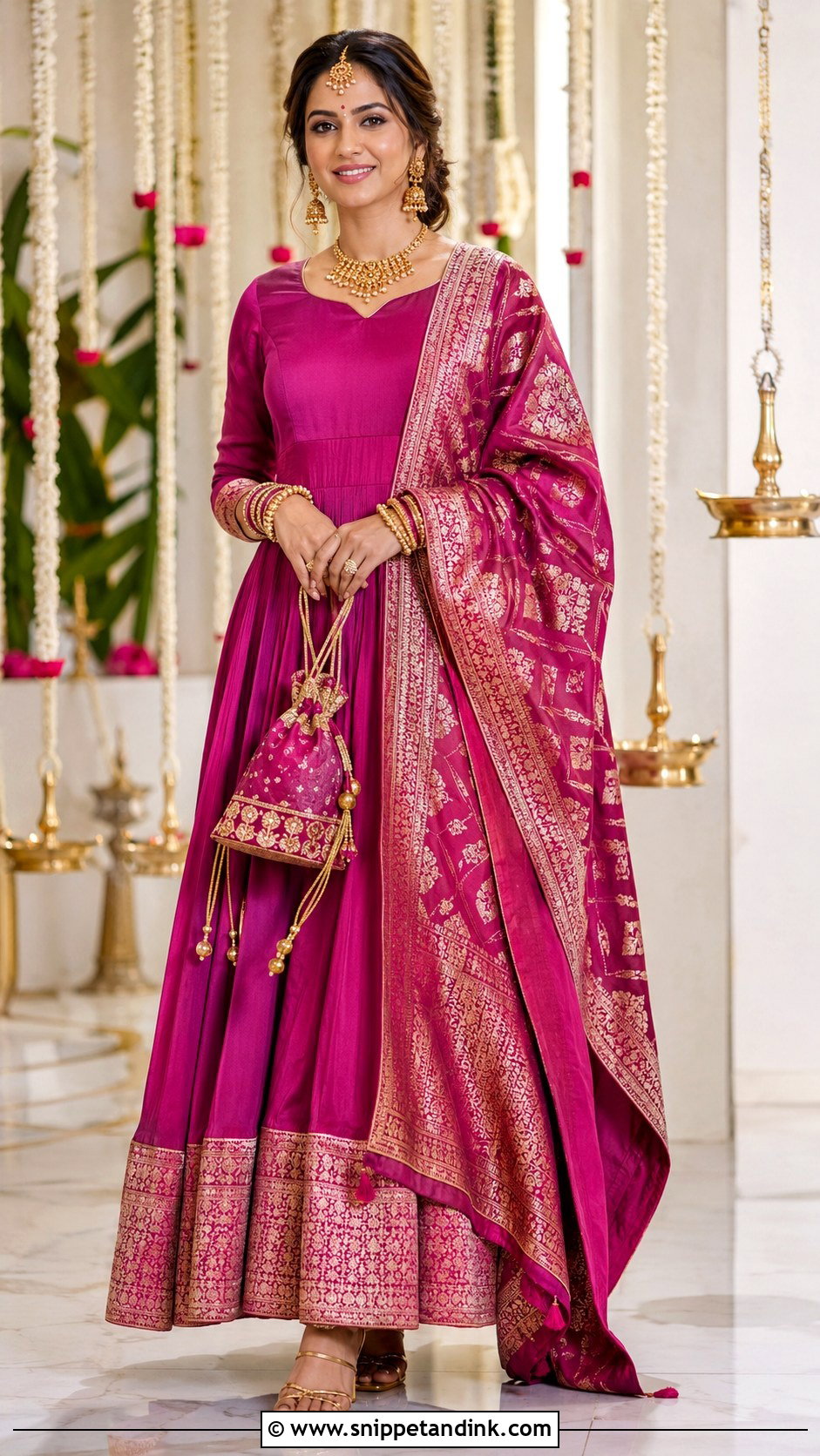 Silk Anarkali Suit For Wedding - Snippet and Ink - 25 Anarkali Suits for Wedding