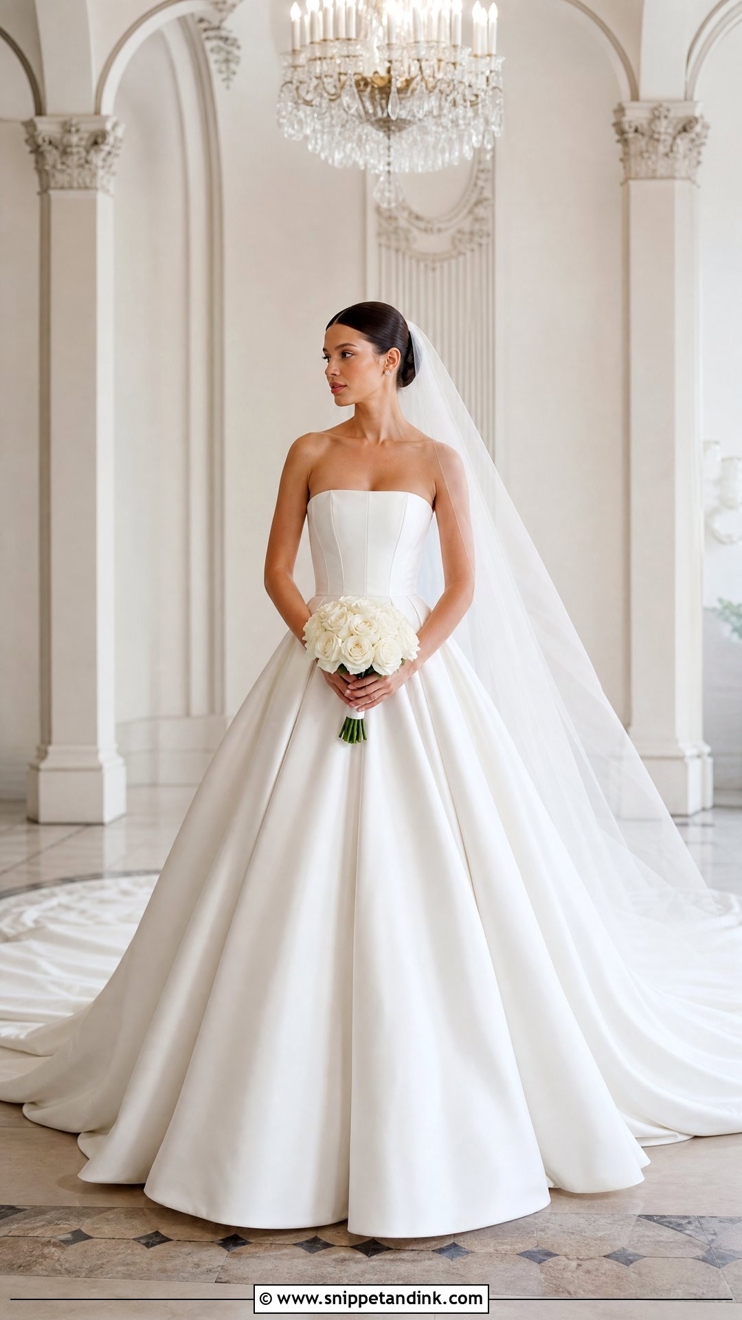Silk Ball Gown Bridal Dress - Snippet and Ink - 20 Silk Bridal Dress Ideas