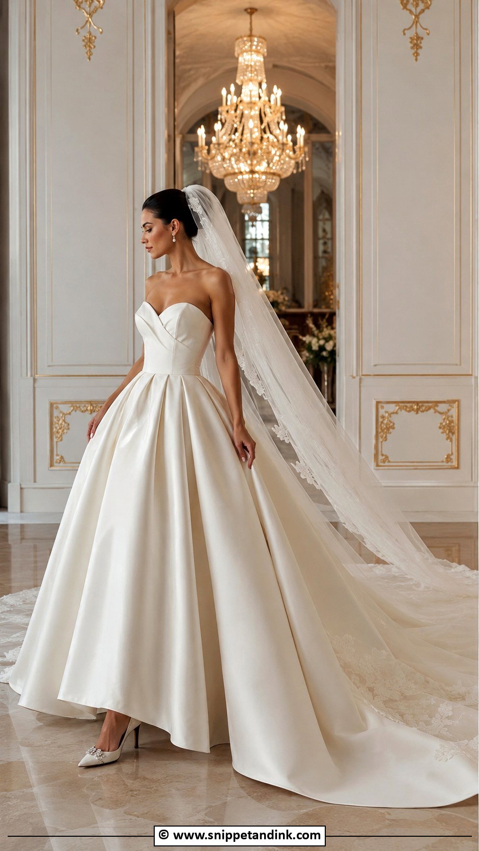 Silk Ball Gown Wedding Dress - Snippet and Ink - 35 Silk Wedding Dress Ideas