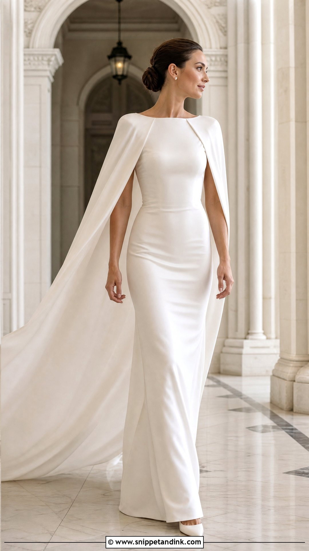Silk Cape Wedding Dress - Snippet and Ink - 20 Satin Simple Silk Wedding Dress Ideas