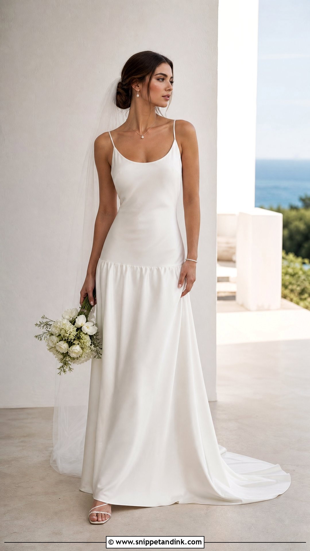 Silk Charmeuse Drop Waist Wedding Dress - Snippet and Ink - 20 Silk Drop Waist Wedding Dress Ideas