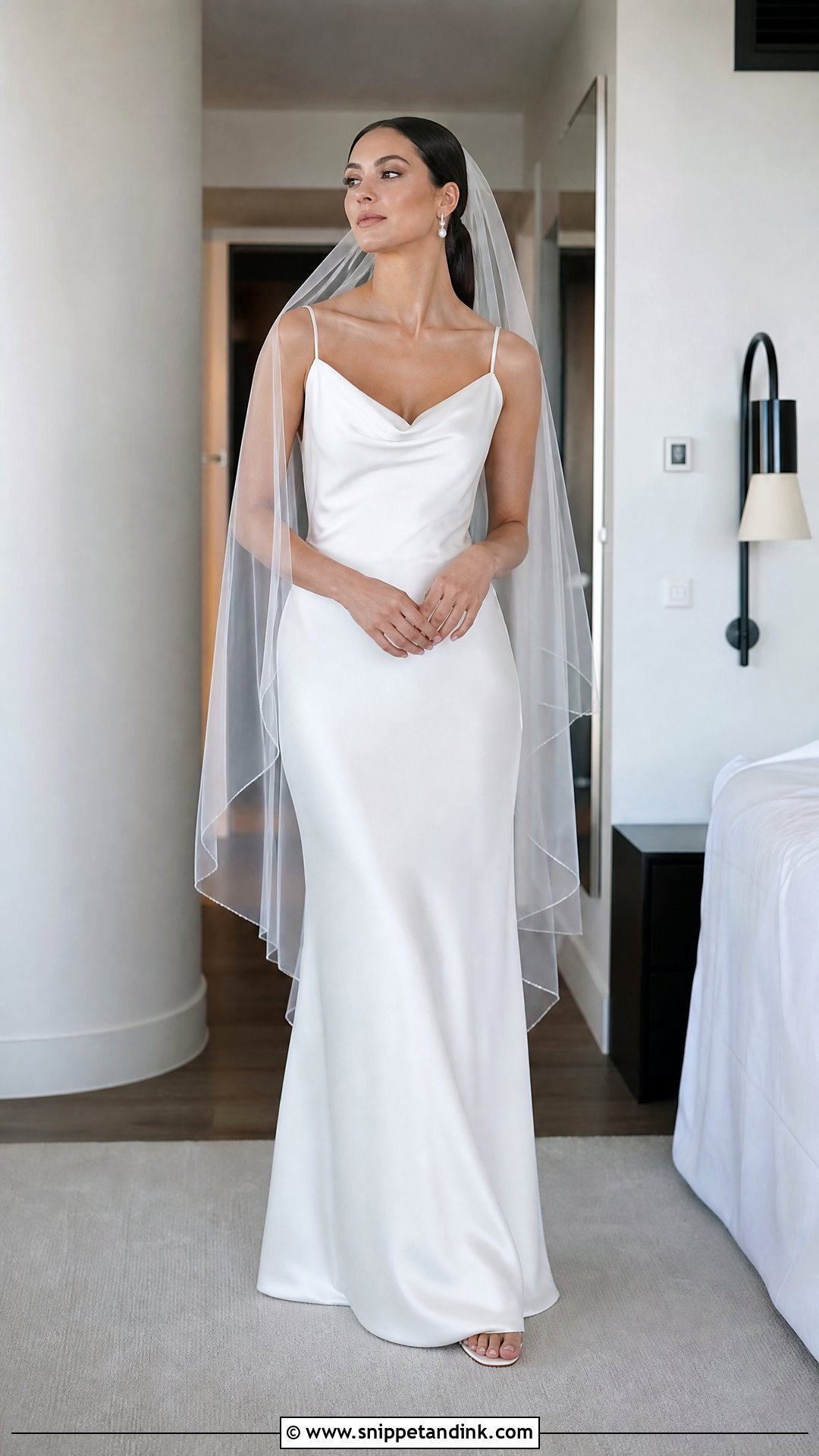 Silk Charmeuse Slip Wedding Dress - Snippet and Ink - 20 Wedding Dress Material Ideas