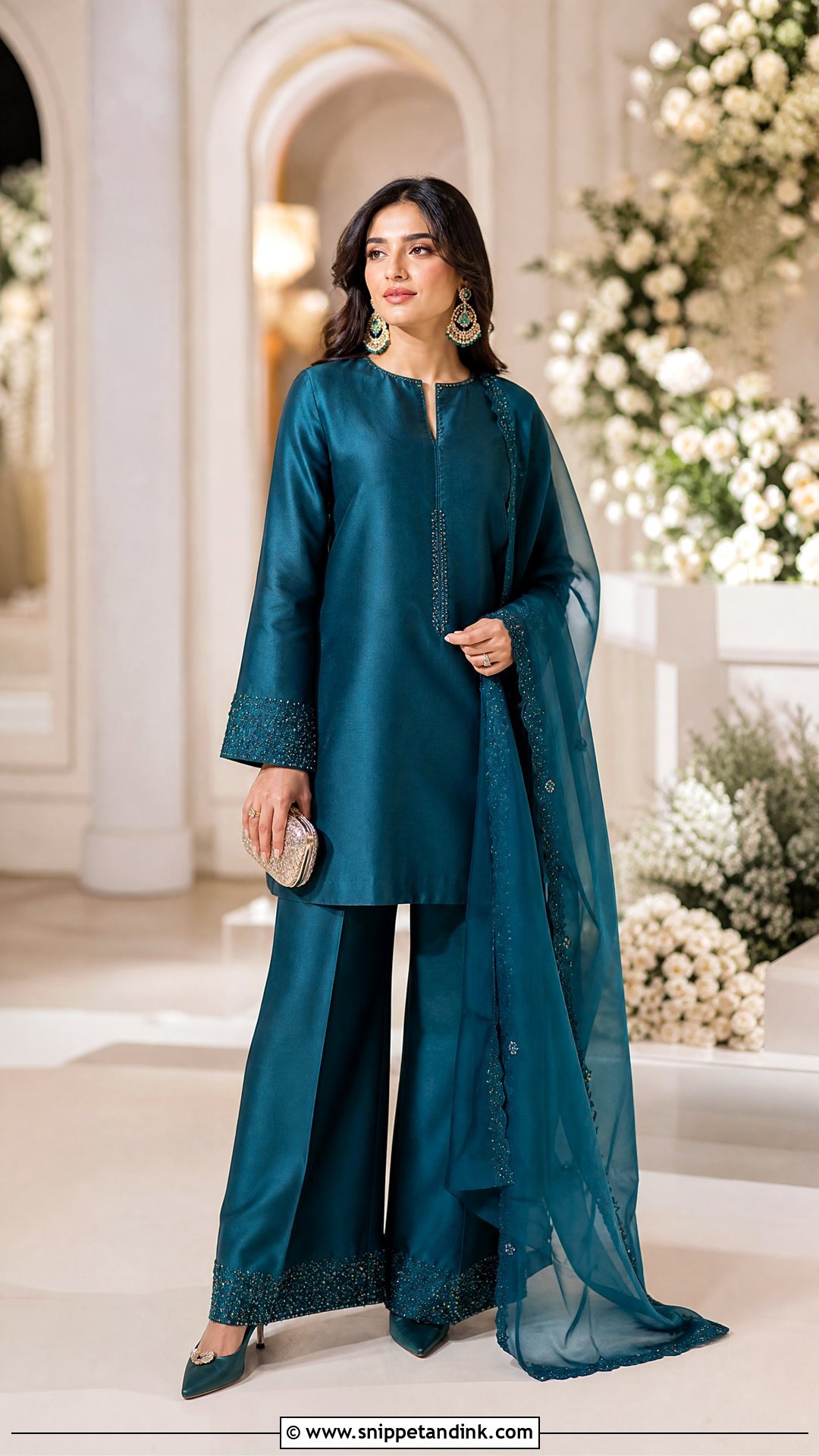 Silk Co Ord Set for Brother Marriage - Snippet and Ink - 25 Brother Marriage Dress for Sister Ideas