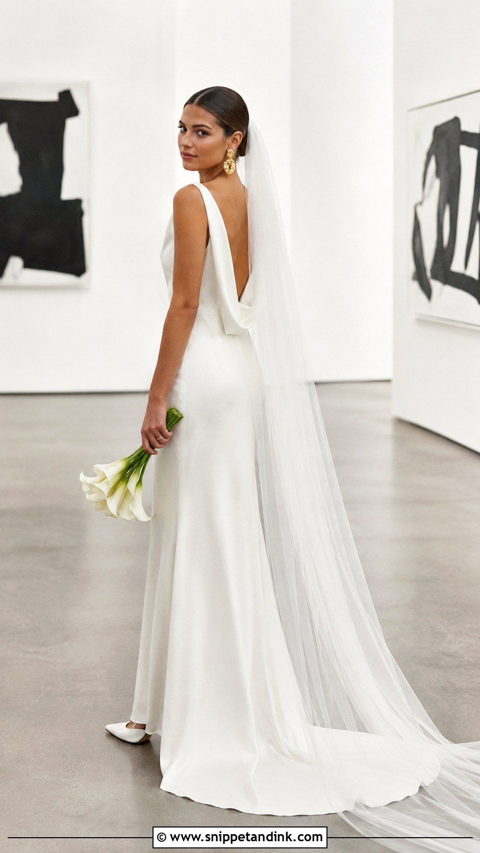 Silk Column Wedding Dress - Snippet and Ink - 20 Elegant Luxury Wedding Dress Ideas