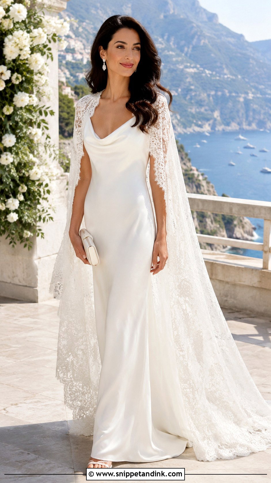 Silk Column Wedding Dress - Snippet and Ink - 20 Amal Clooney Wedding Dress Ideas