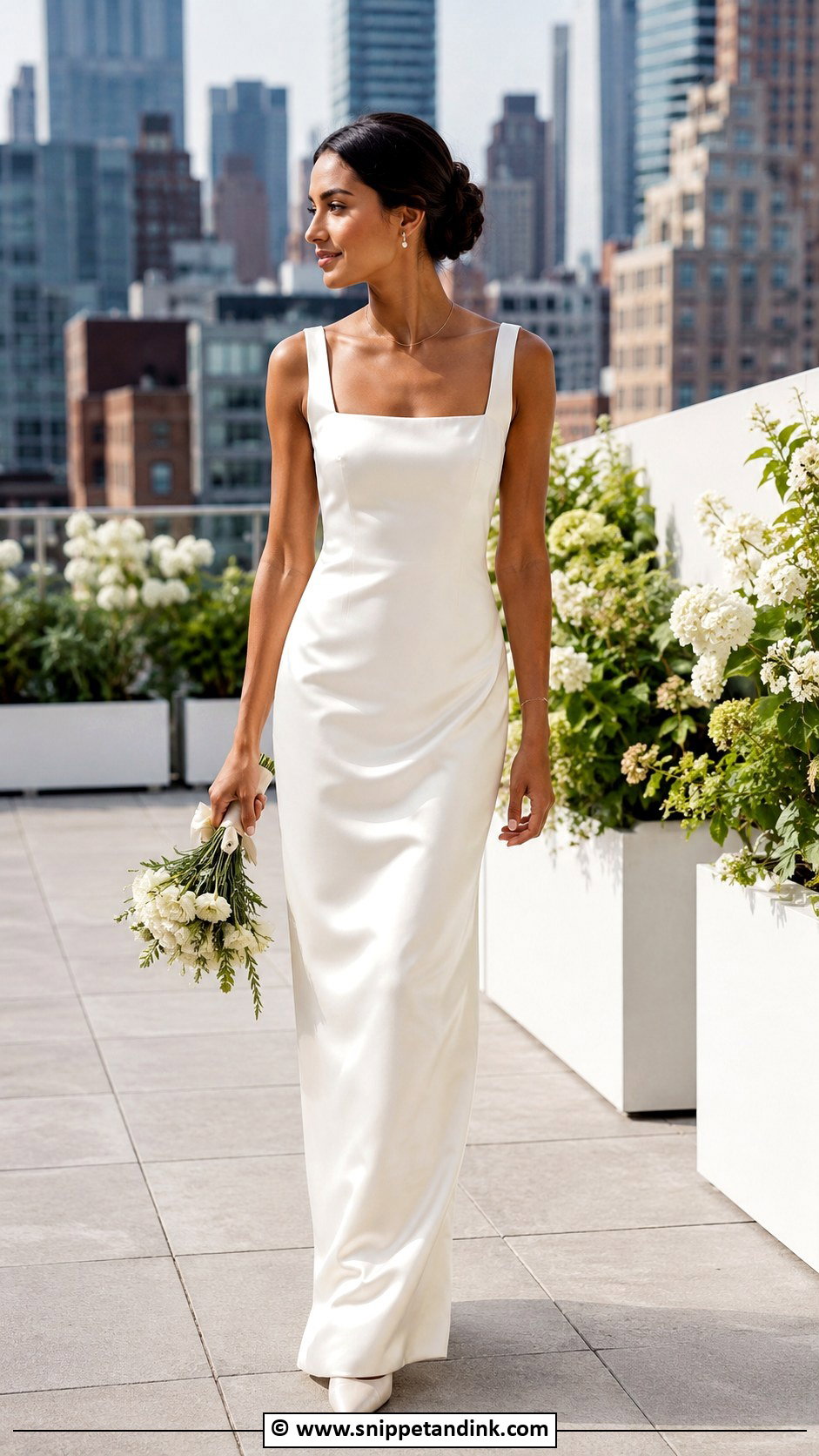 Silk Column Wedding Dress - Snippet and Ink - 35 Silk Wedding Dress Ideas