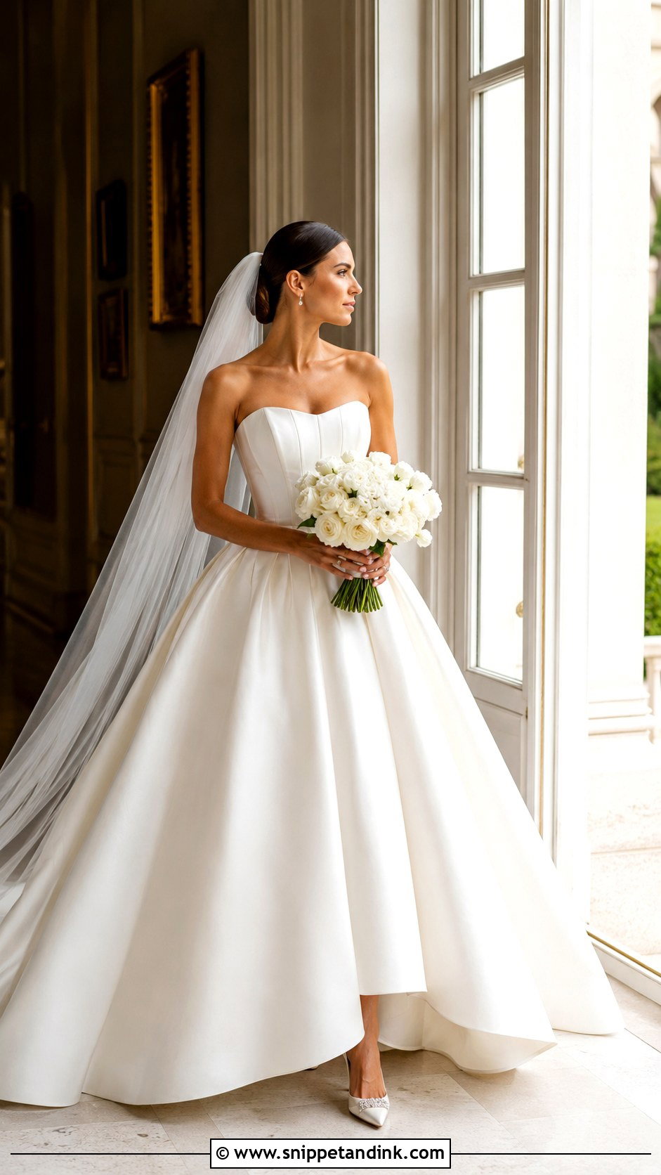 Silk Corset Wedding Gown - Snippet and Ink - 25 Silk Wedding Gown Ideas