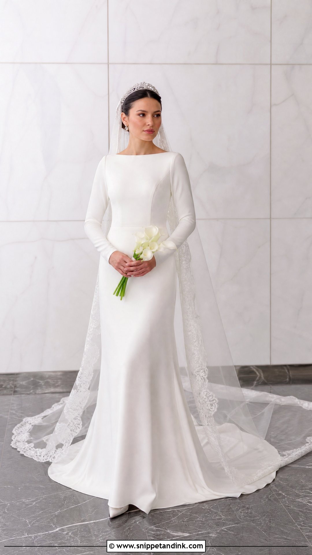 Silk Crepe Royal Bride Dress - Snippet and Ink - 20 Royal Bride Dress Ideas