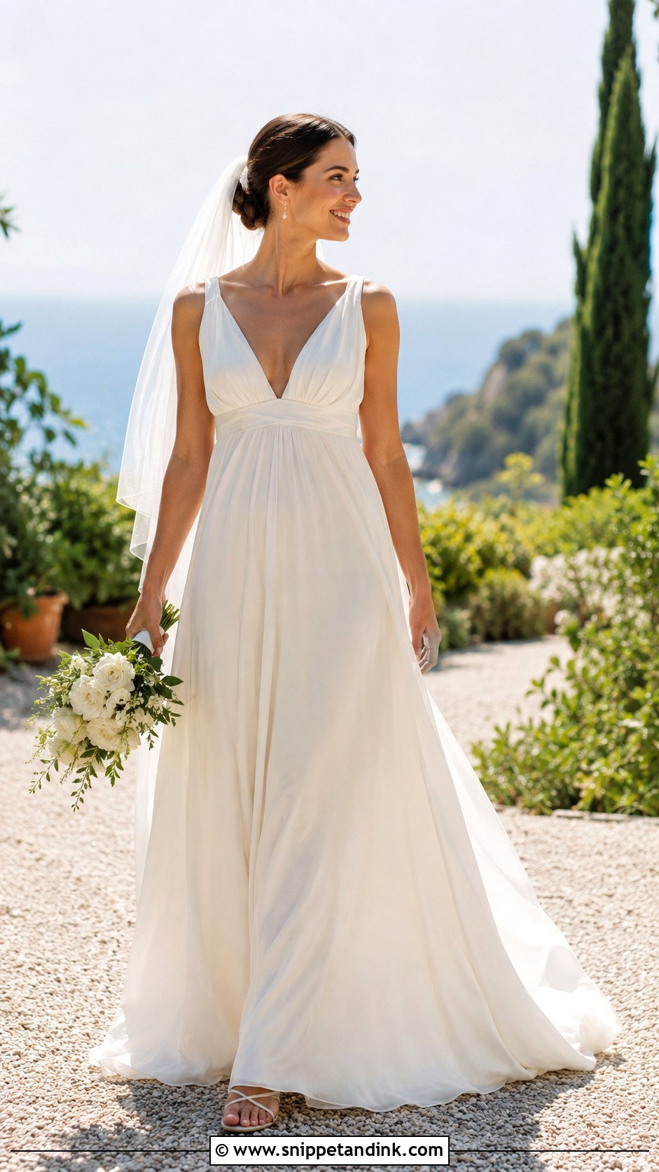 Silk Empire Waist Wedding Dress - Snippet and Ink - 25 Silk Wedding Dresses