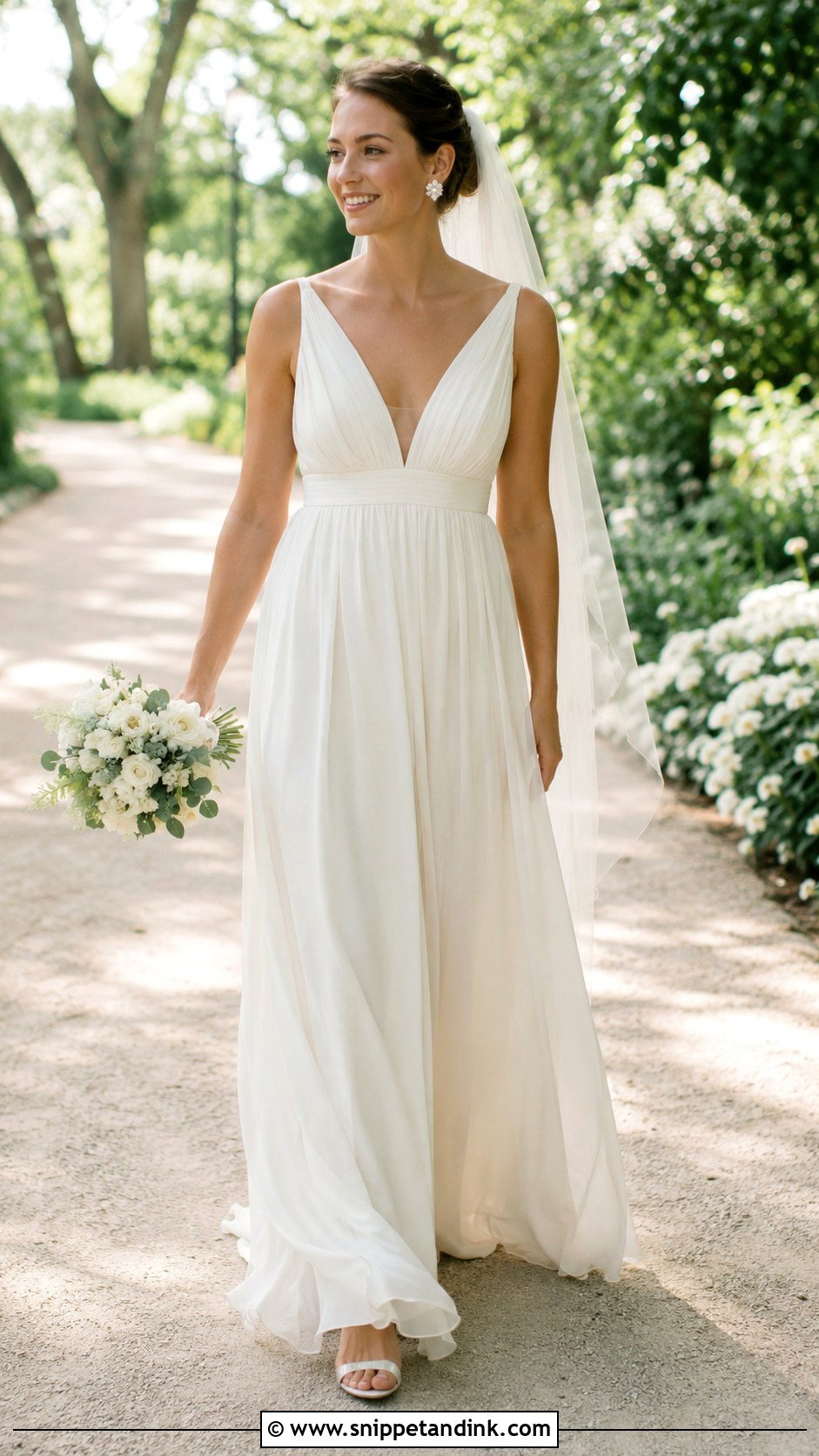 Silk Empire Waist Wedding Dress - Snippet and Ink - 25 Simple Silk Wedding Dress Ideas