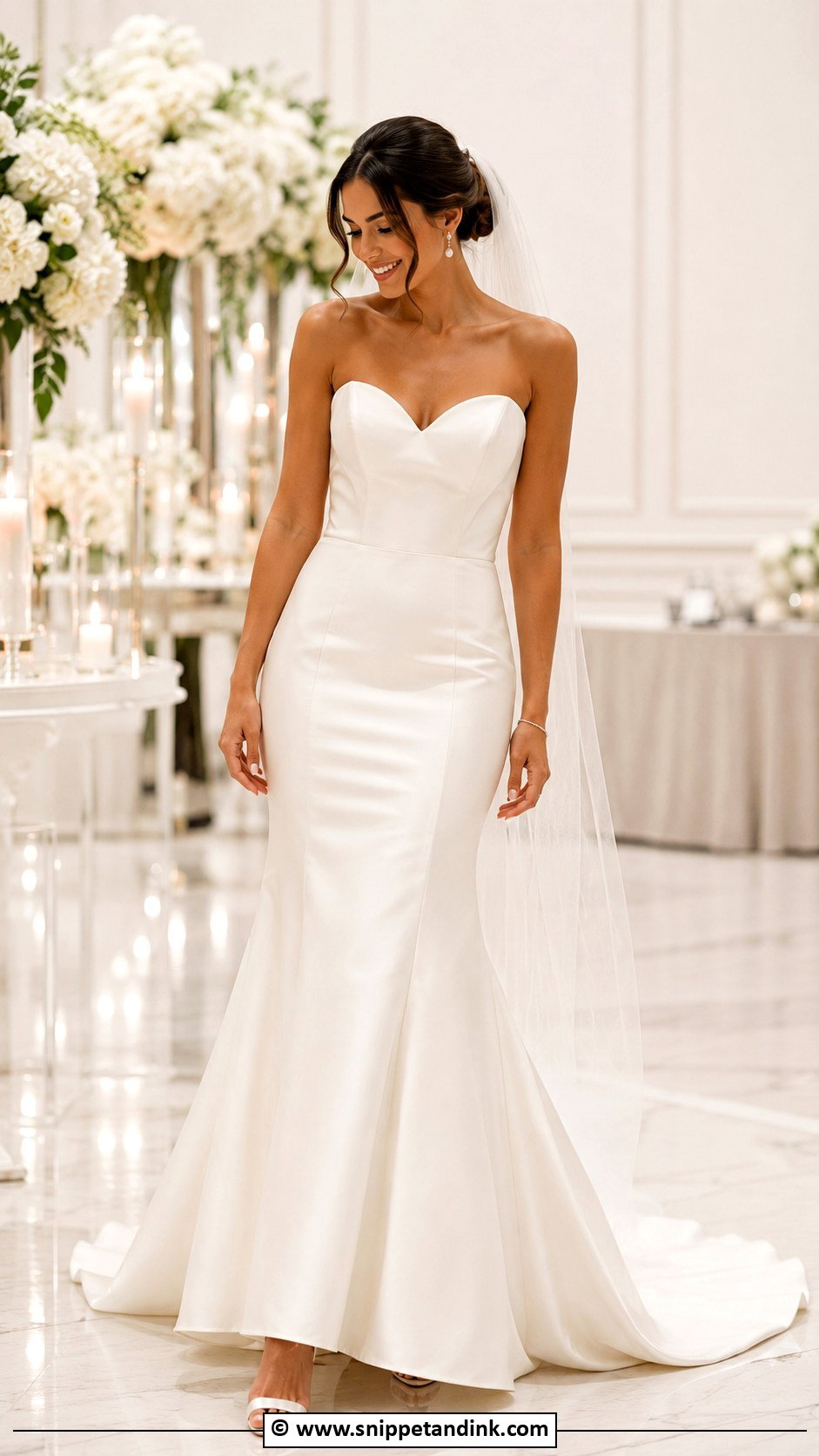 Silk Fit And Flare Wedding Dress - Snippet and Ink - 35 Silk Wedding Dress Ideas