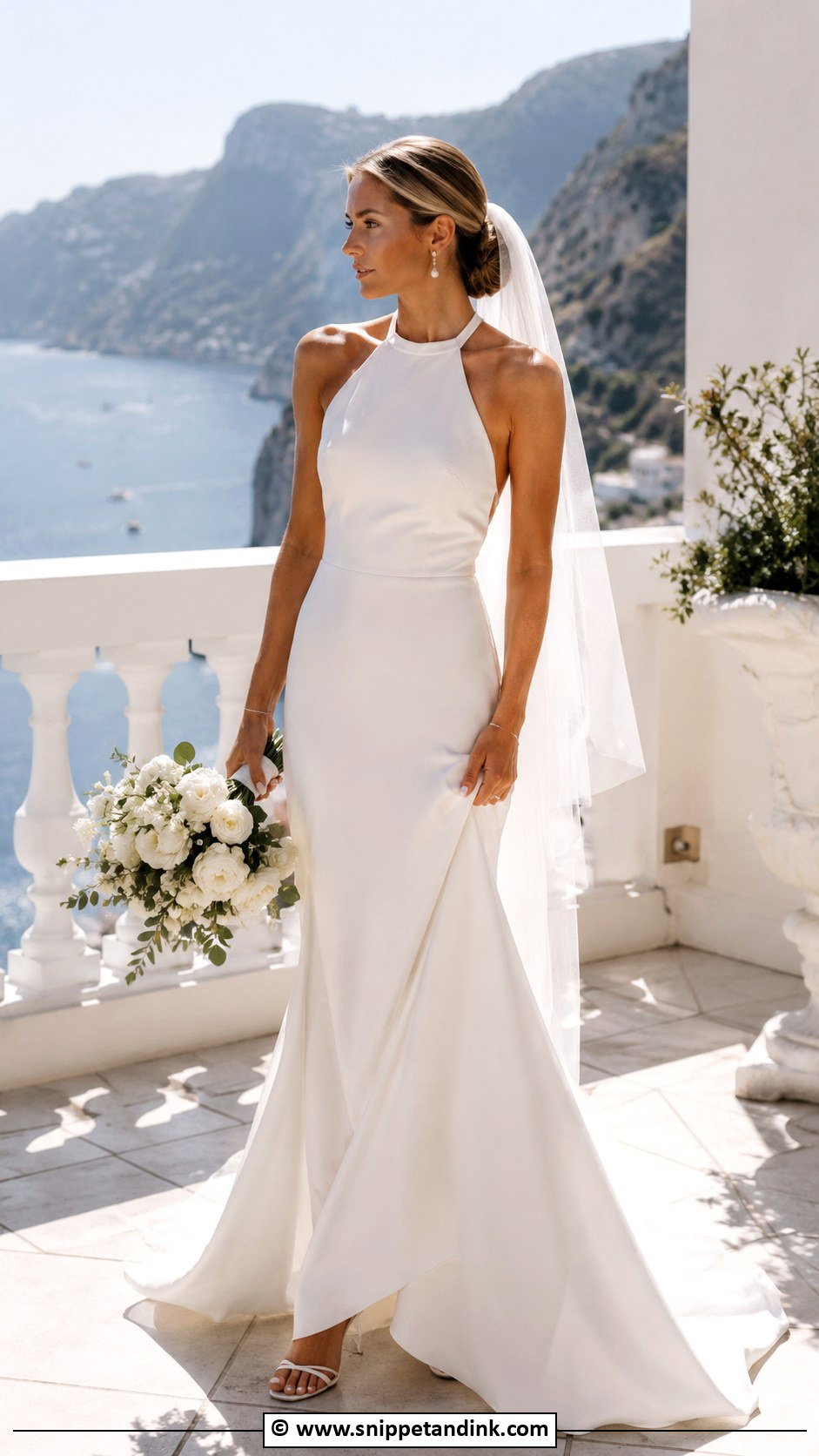 Silk Halter Wedding Dress - Snippet and Ink - 35 Silk Wedding Dress Ideas