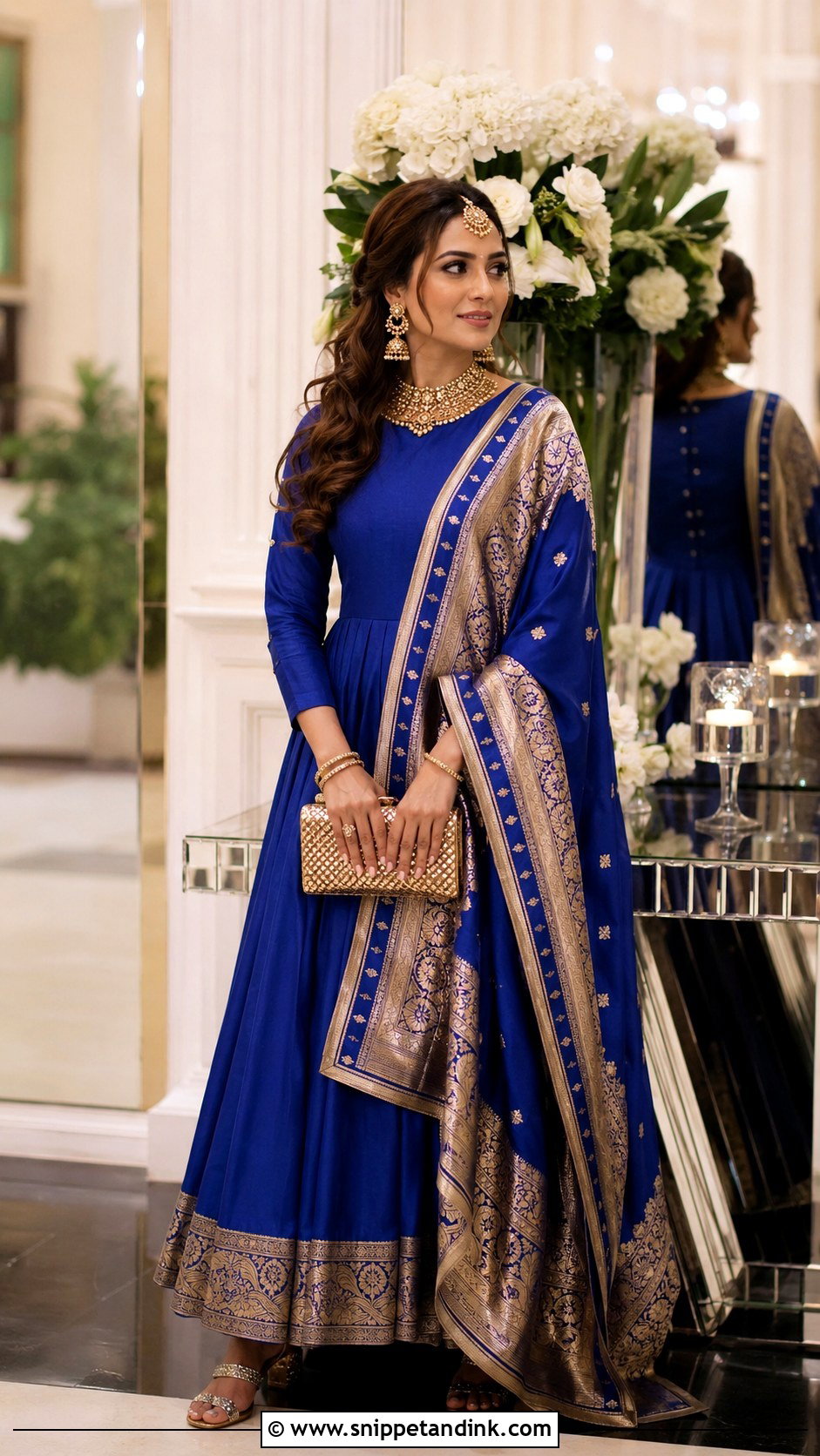 Silk Indian Wedding Gown - Snippet and Ink - 30 Indian Wedding Gowns