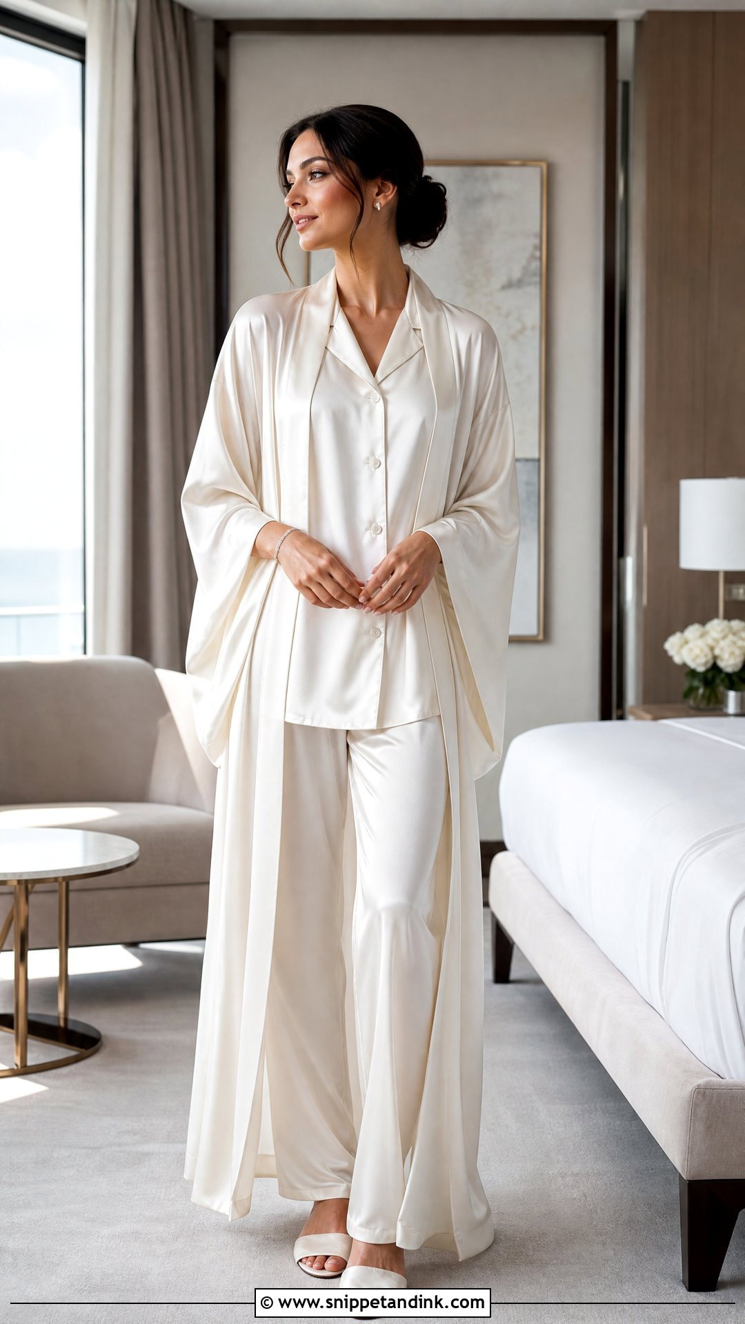 Silk Kimono Bridal Robe - Snippet and Ink - 20 Robe for Bride Ideas