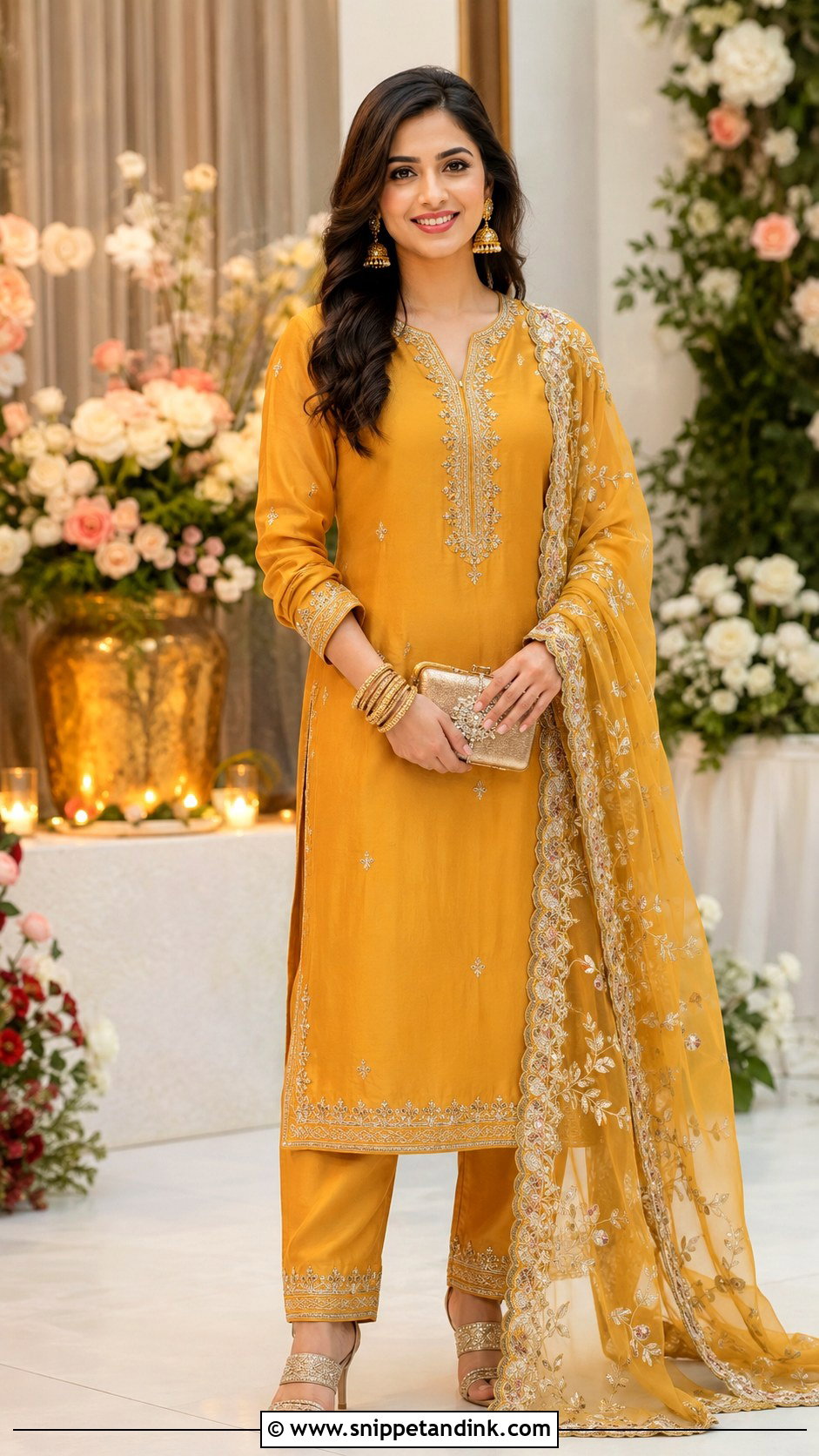 Silk Kurta Set For Engagement - Snippet and Ink - 30 Indian Engement Dress Ideas