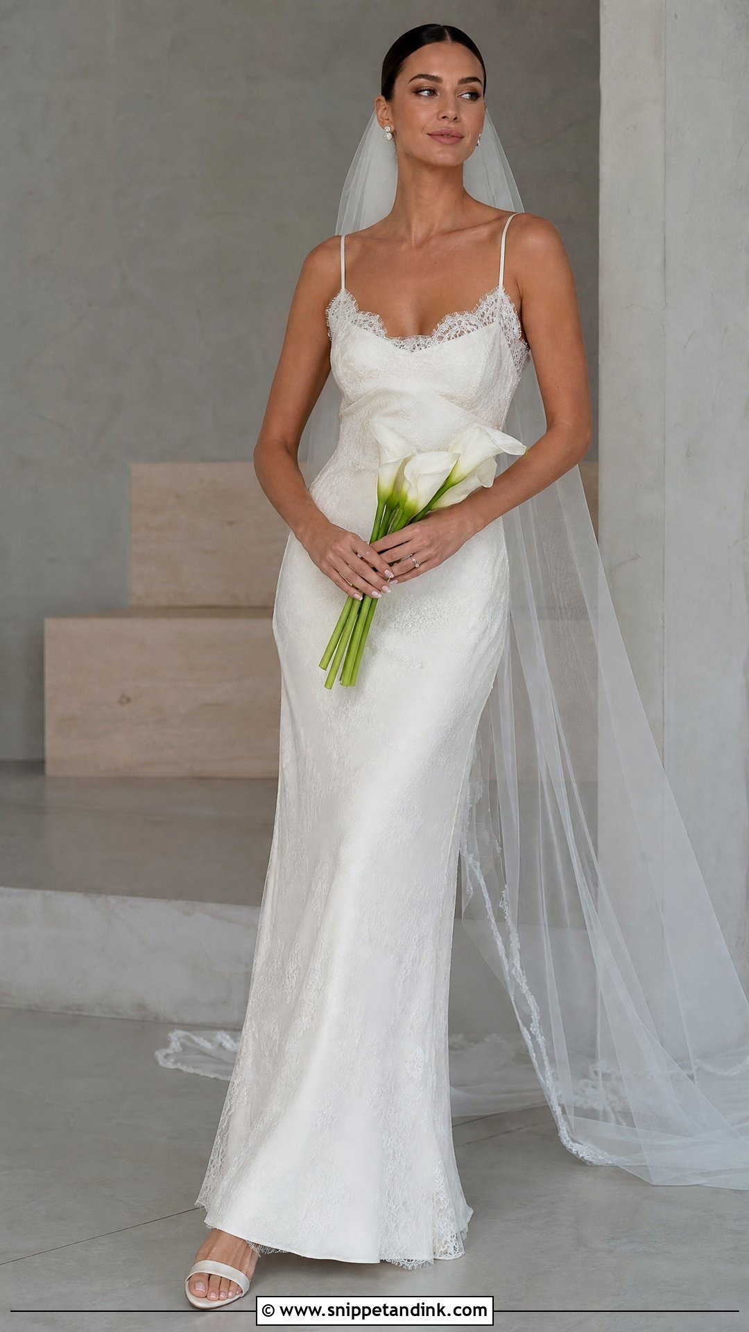 Silk Lace Slip Wedding Dress - Snippet and Ink - 20 Silk Lace Wedding Dress Ideas